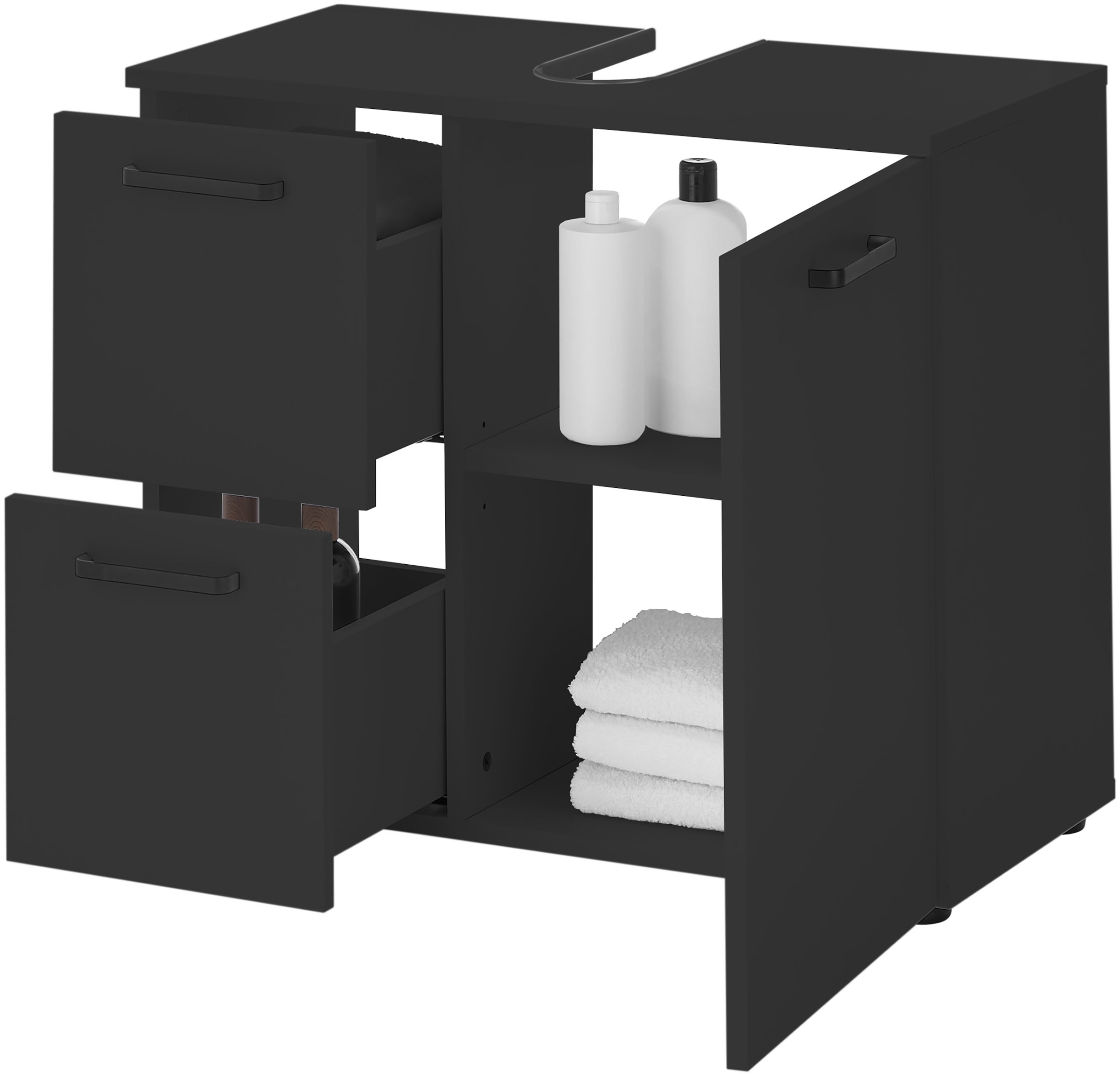 BASIC by Balculina Waschbeckenunterschrank »Vanice, Badezimmerschrank B/H/T 70x60x35cm« 1 Stk. tlg. Breite 70cm, Softclose, FSC-Mix 70%,Made in Europa