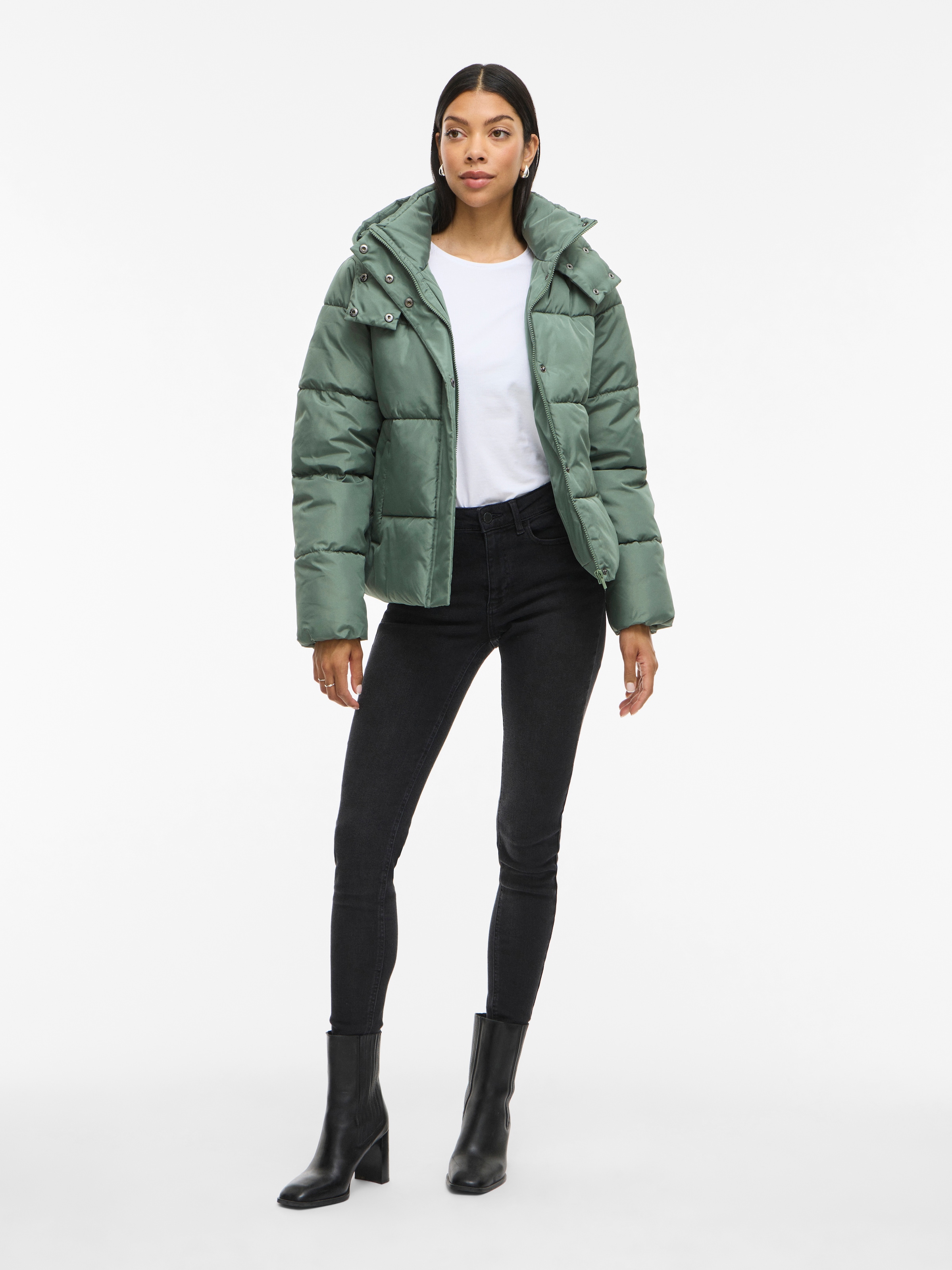 Vila Steppjacke »VIMILJA PADDED PUFFER - NOOS«, mit Kapuze
