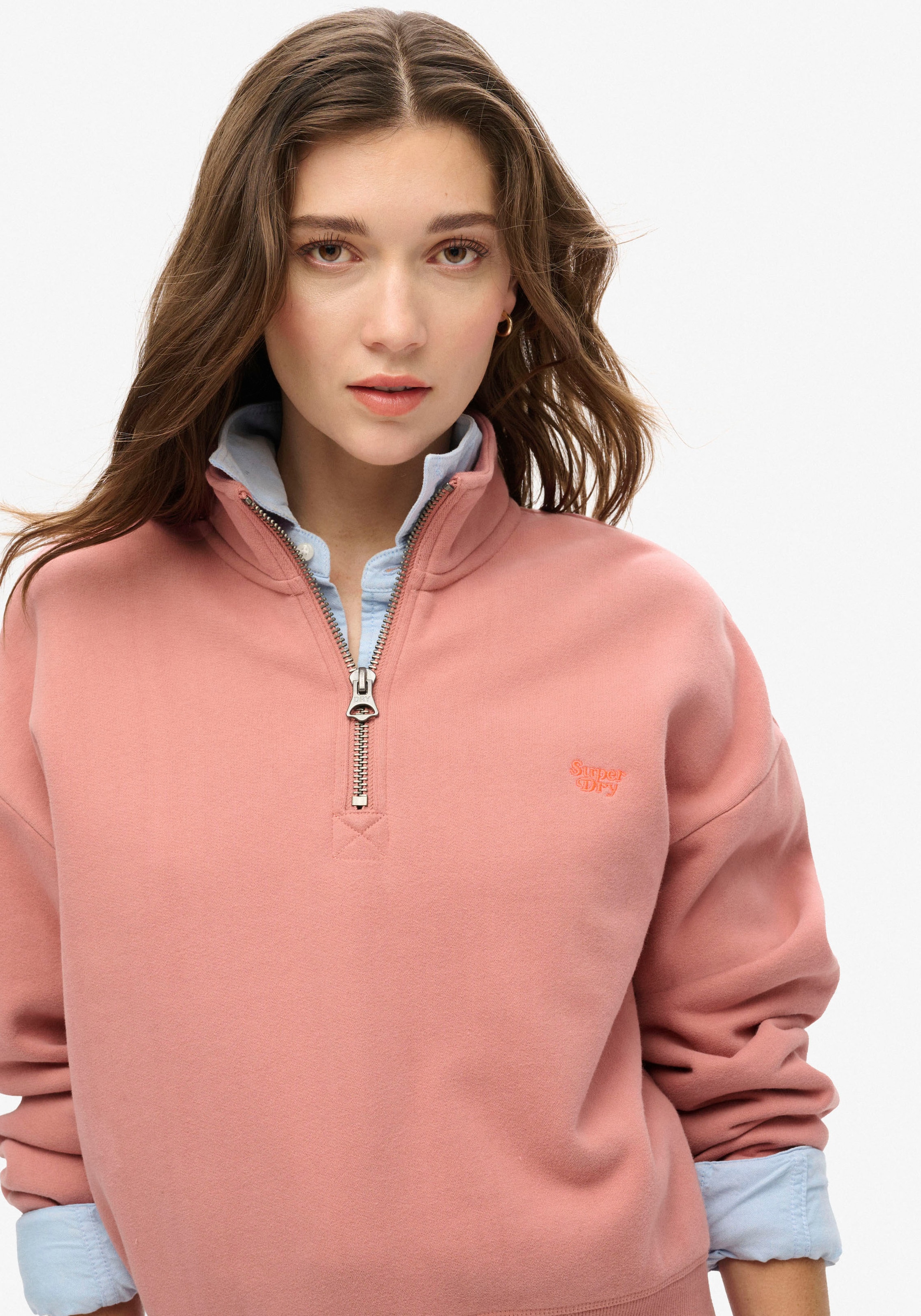 Superdry Sweatshirt »ESSENTIAL HALF ZIP SWEATSHIRT«