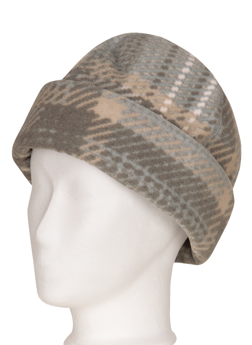 Trigema Strickmütze »TRIGEMA Fleece-Mütze mit Karo-Muster« bei OTTO