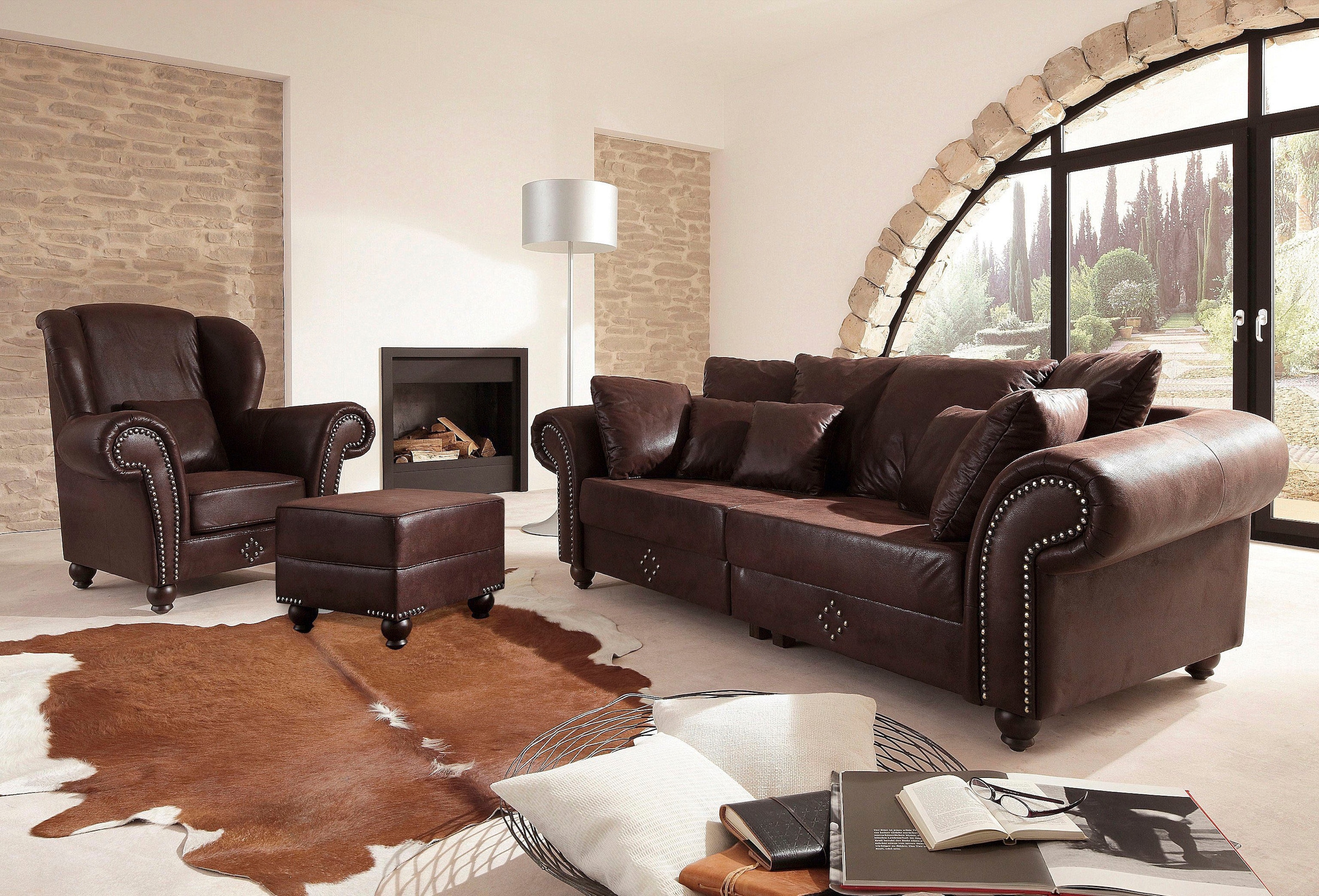 Home affaire Big-Sofa »King George Mega Sofa, viel Platz, Federkern«