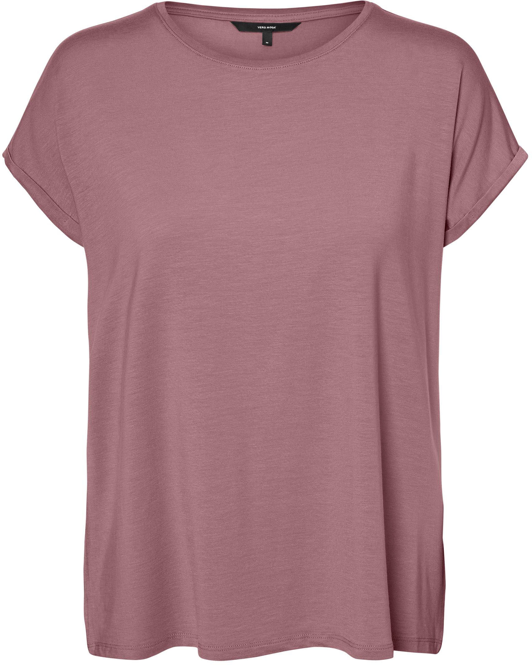 Vero Moda Rundhalsshirt »VMAVA PLAIN SS TOP GAJRS NOOS«