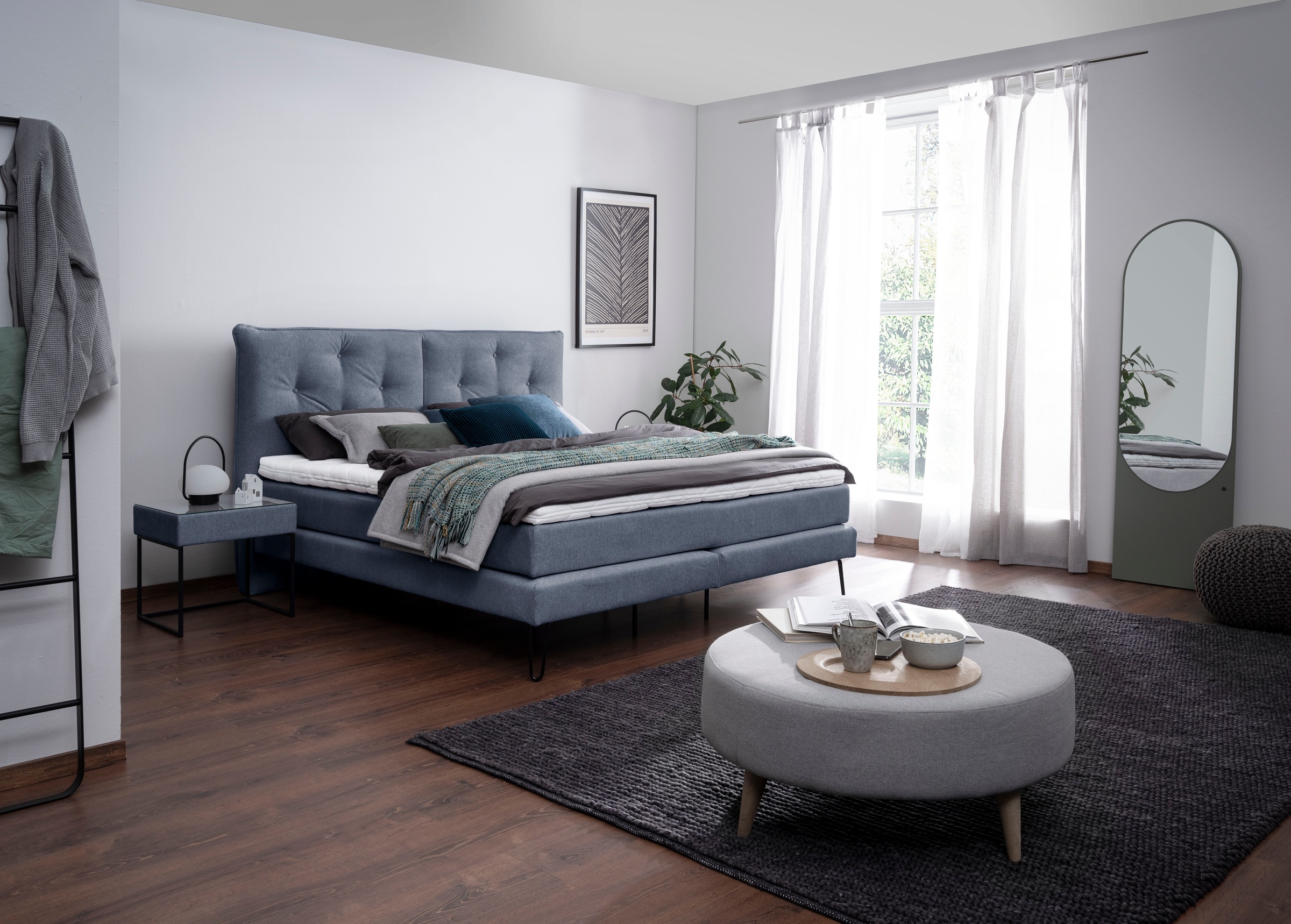 alina Boxspringbett »Longon inkl. Matratze und Komfortschaum-Topper, Breite 180x200cm«, erhältlich in verschiedenen Härtegraden