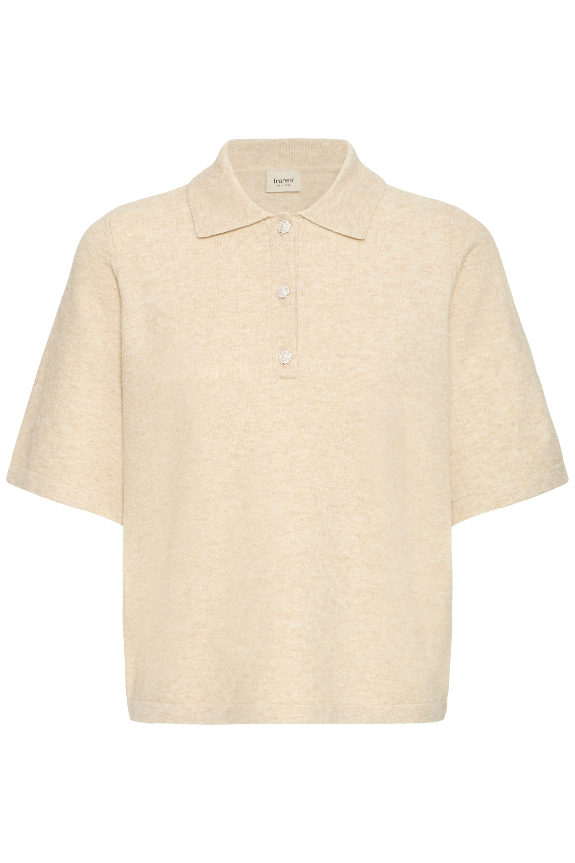 fransa Kurzarmpullover »Damen Halblange Ärmel FRSUZETTE«