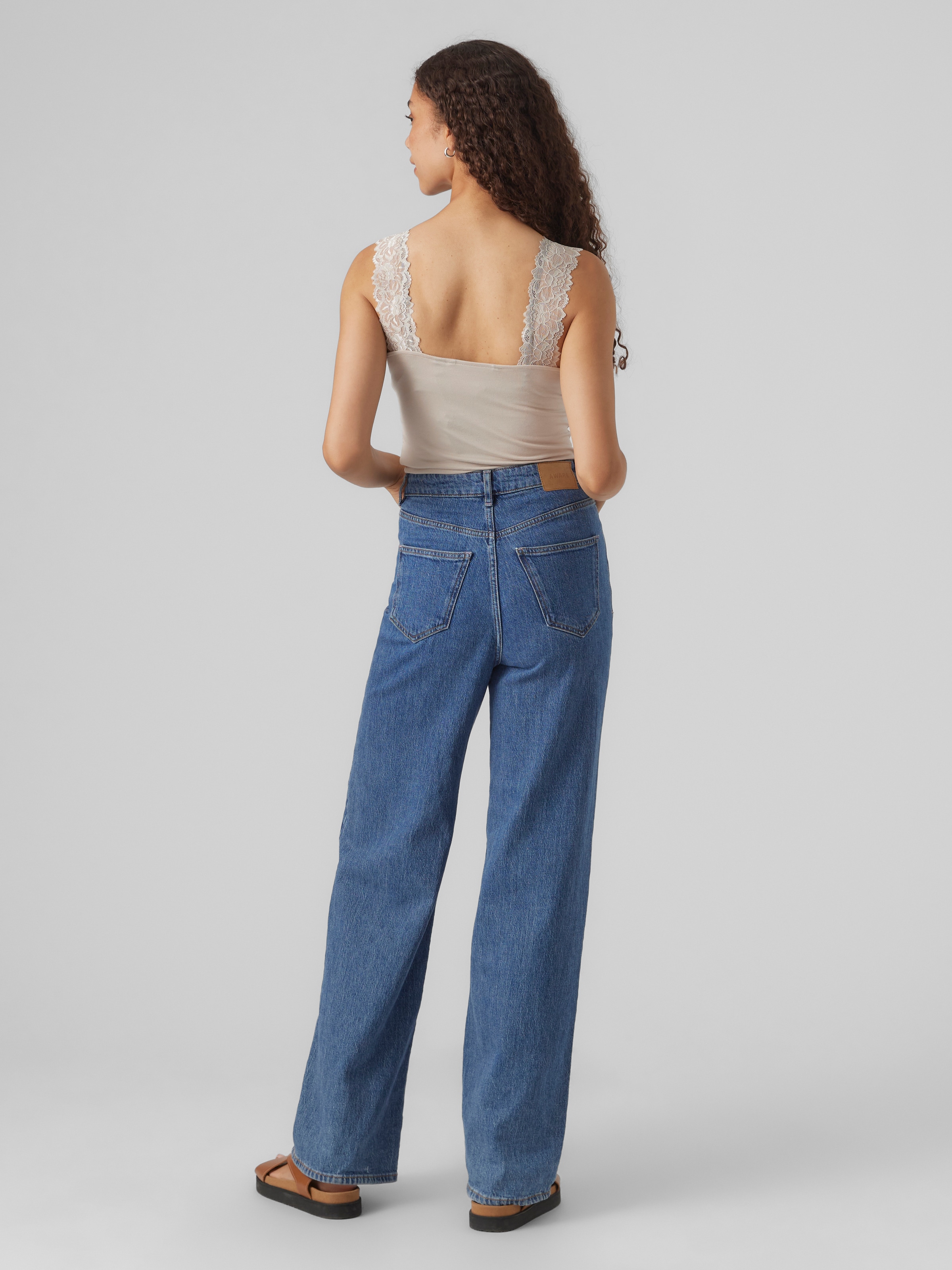 Vero Moda Spitzentop »VMROSA SL TOP JRS NOOS« Viskosemischung