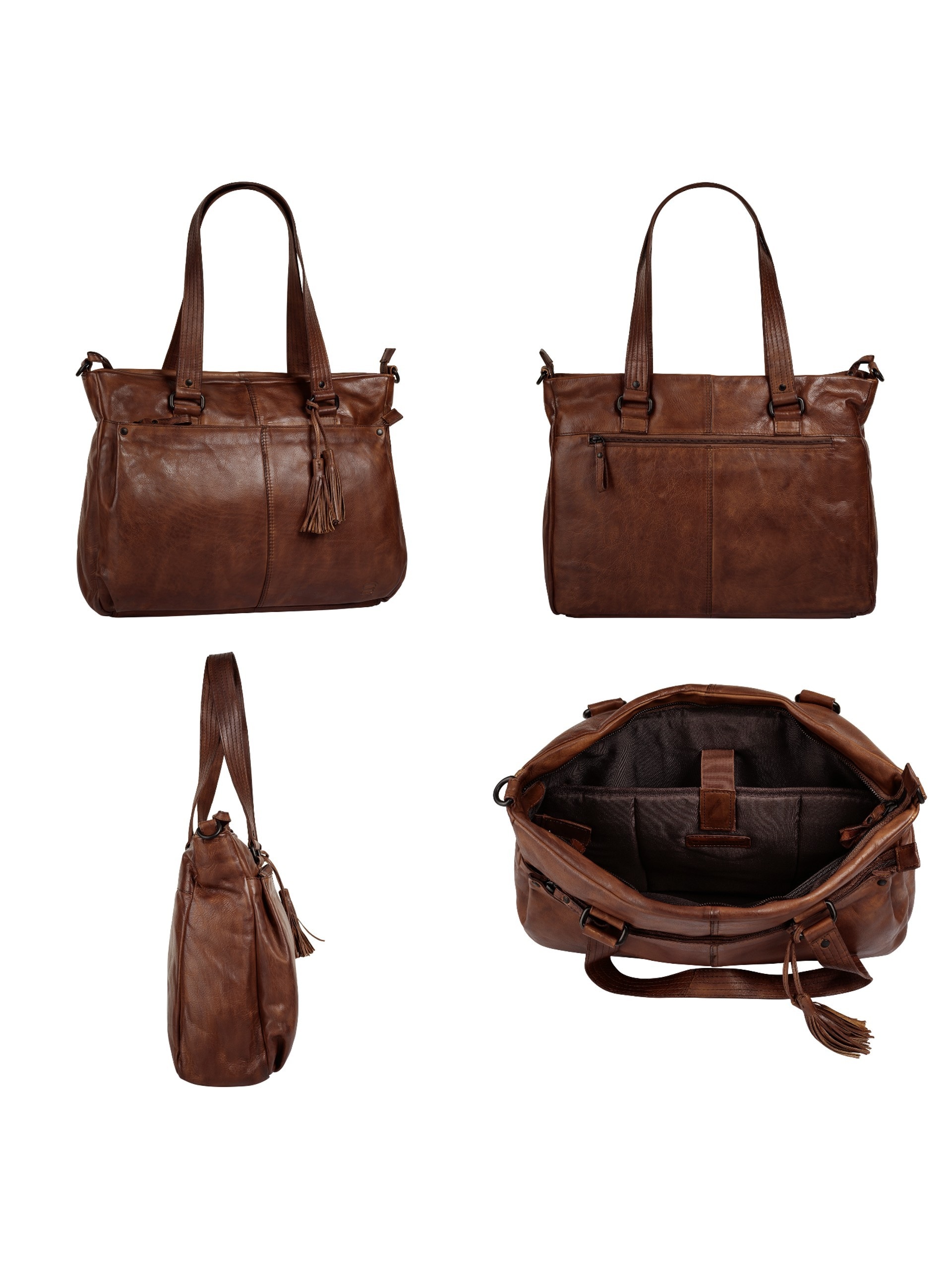Spikes & Sparrow Shopper, echt Leder
