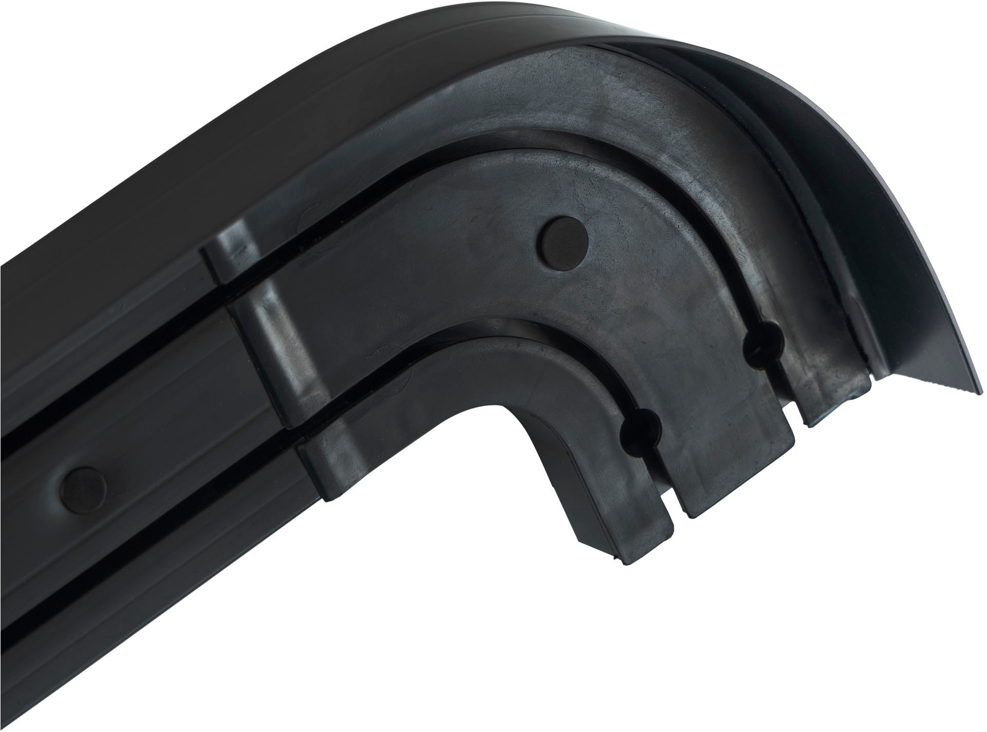 SN DECO GROUP Vorhangschiene »SH2«, 2 läufig-läufig, Fixmaß, Set 2-läufig, inkl. Rundbögen, Blende 7,5 cm, vorgebohrt, Innenlauf