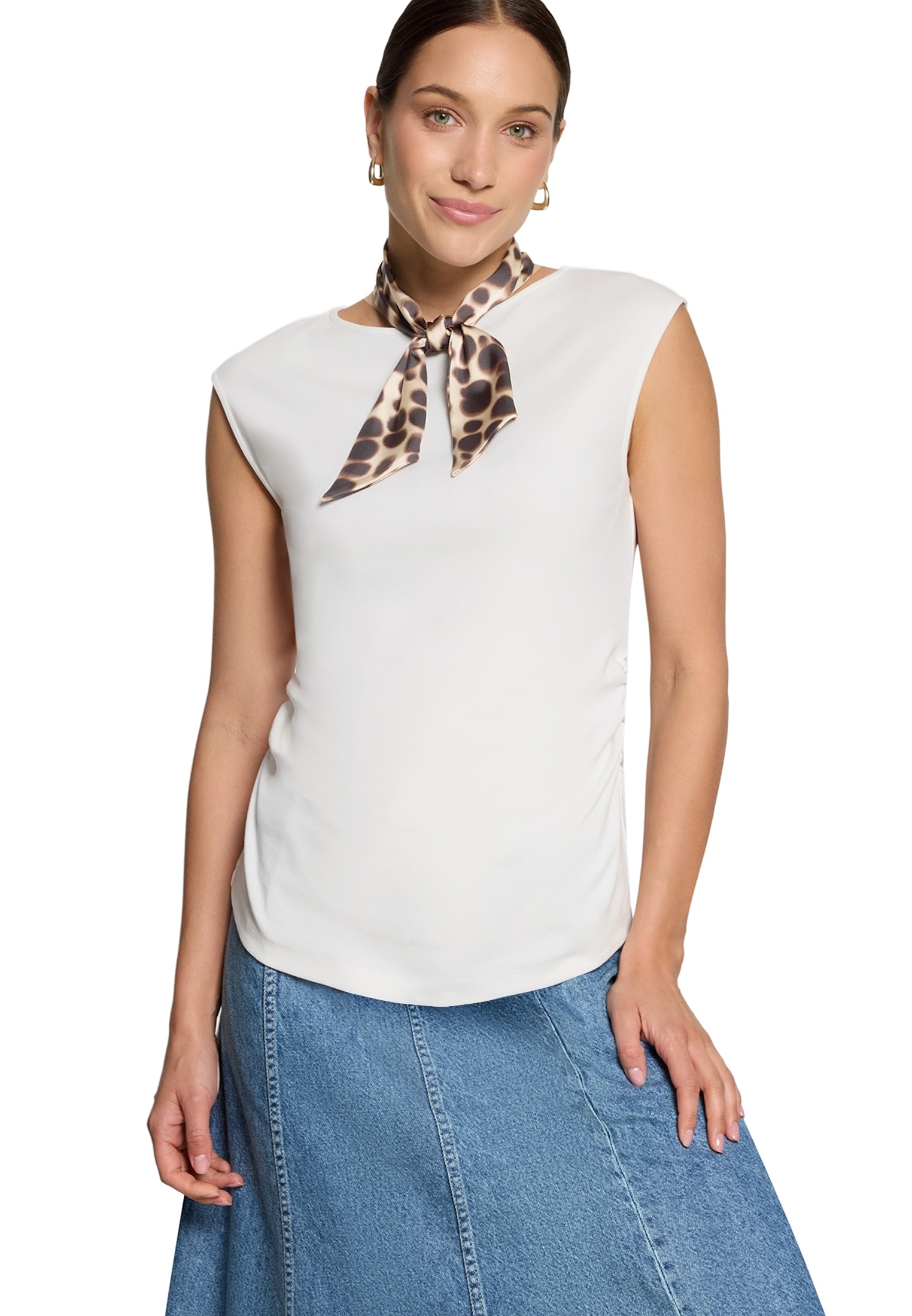 Zero Shirttop »Kurzarm-Shirt kurzarm«
