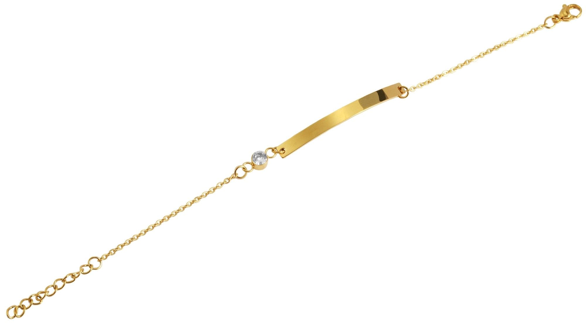 Adelia´s Armband »Damen Armband aus Edelstahl 17 cm«