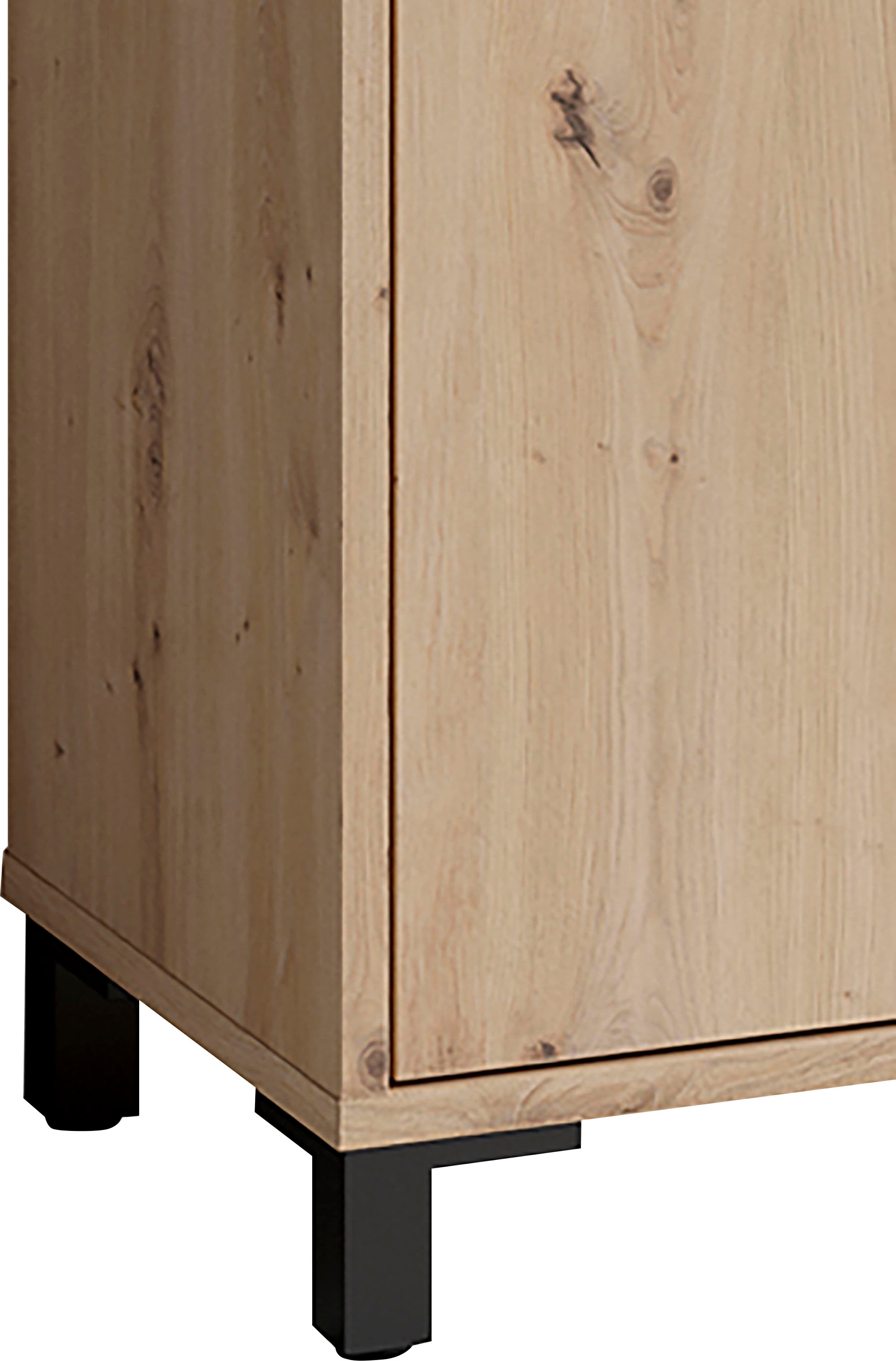 byLIVING Hochschrank »Wellness«, Badezimmer Hochschrank mit 4 Türen und Schubkasten für viel Stauraum