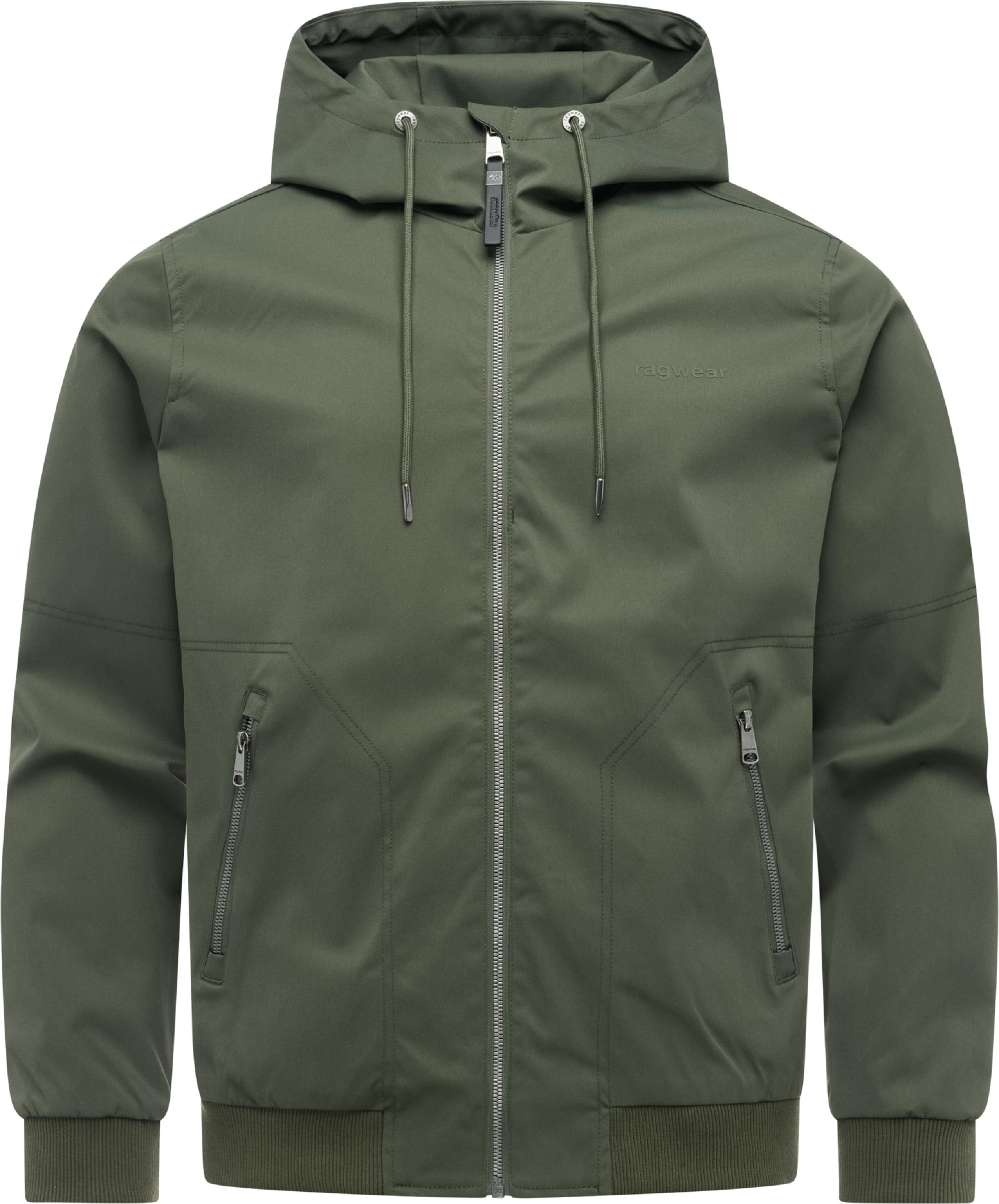Ragwear Outdoorjacke »Outdoorjacke Stewie Twill YOUMODO« mit Kapuze stylische Herren Übergangsjacke mit großer Kapuze