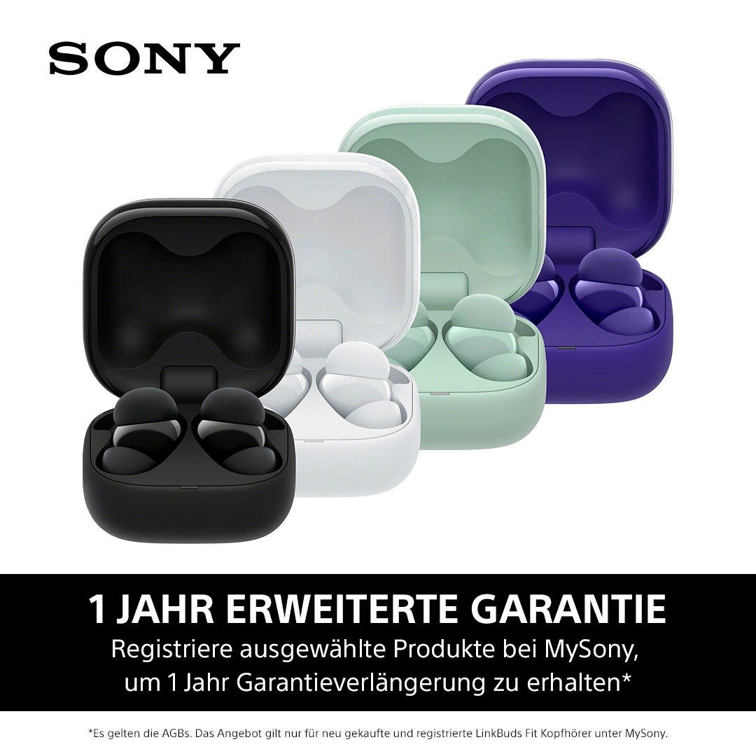 Sony wireless In-Ear-Kopfhörer »LinkBuds Fit«, Bluetooth, Active Noise Cancelling (ANC)