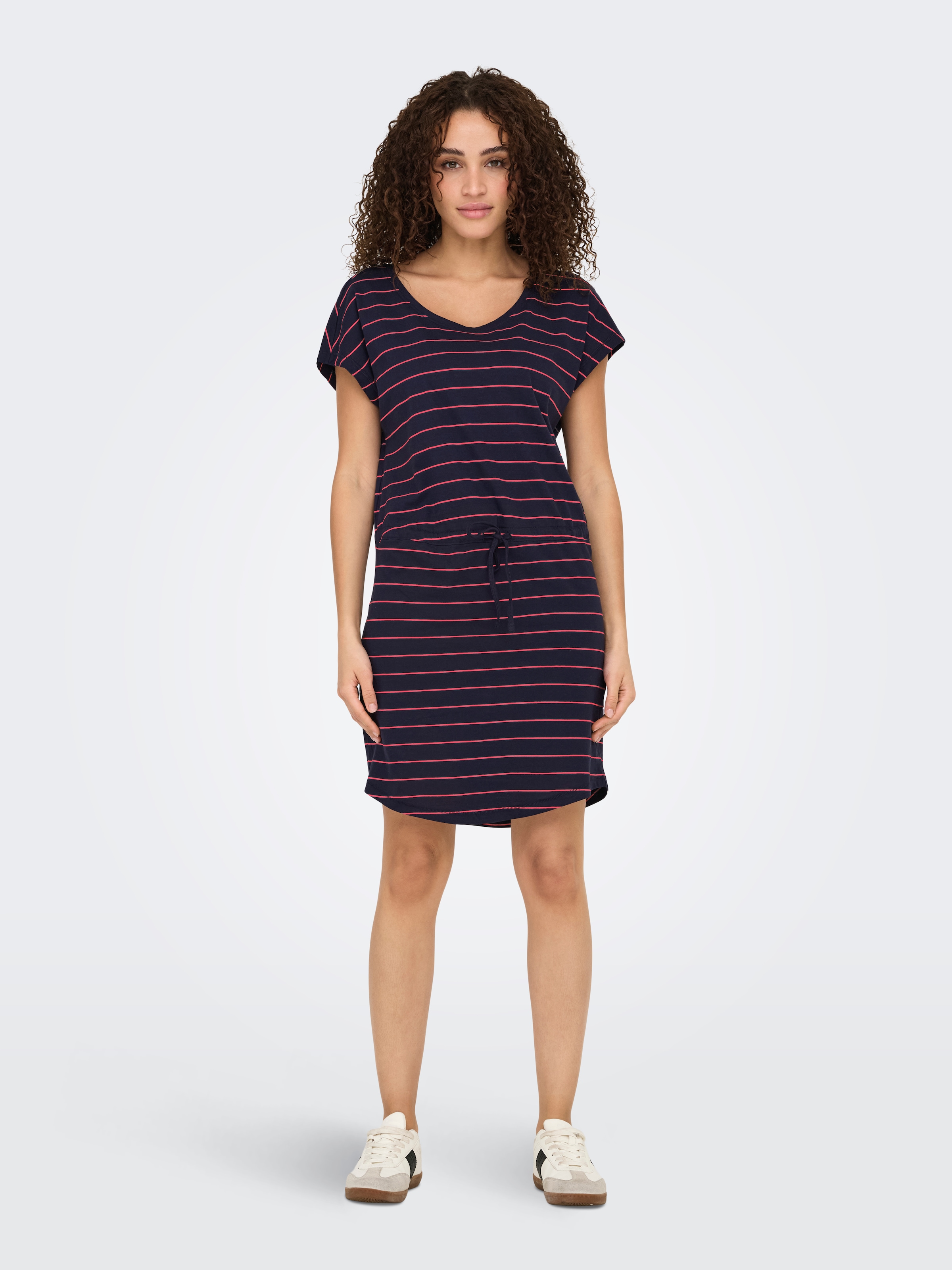 ONLY Shirtkleid »ONLMAY LIFE S/S DRESS 2 PACK CS JRS« 2er-Pack,  Baumwolle, regular fit, Rundhals