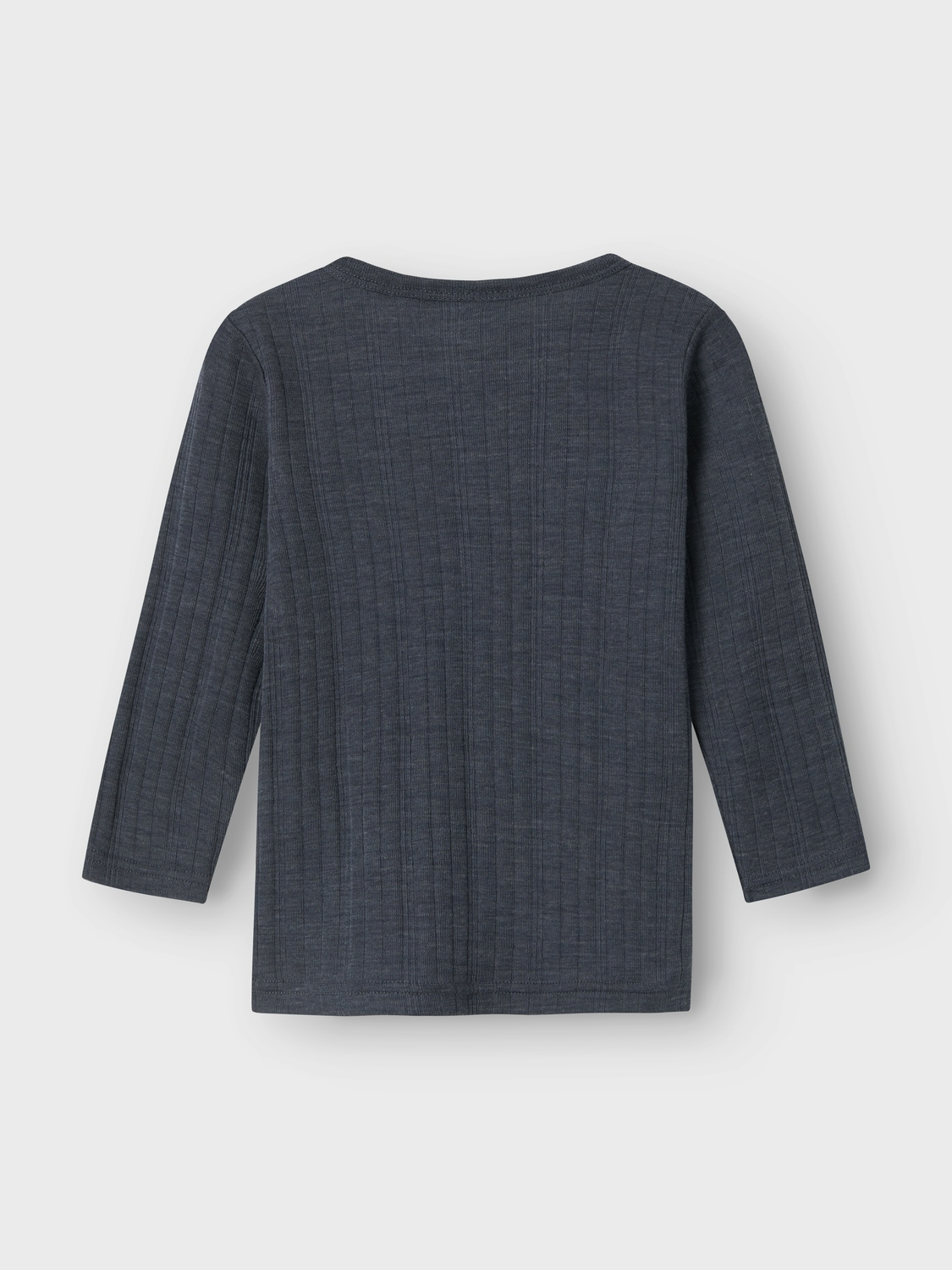 Name It Langarmshirt »NMMWANG WOOL NEEDLE LS TOP SOLID NOOS«, aus reiner Merinowolle