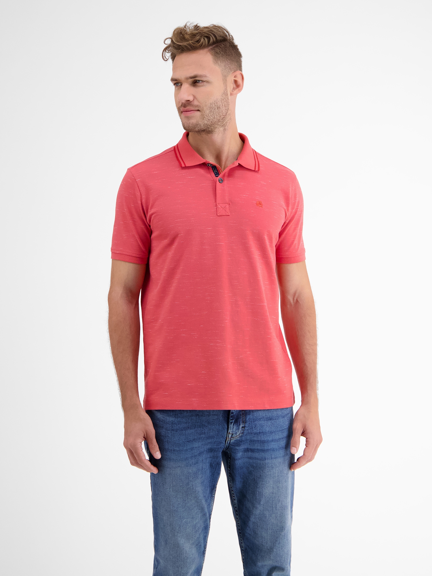 LERROS Poloshirt »LERROS Poloshirt in Two-Tone-Piqué«