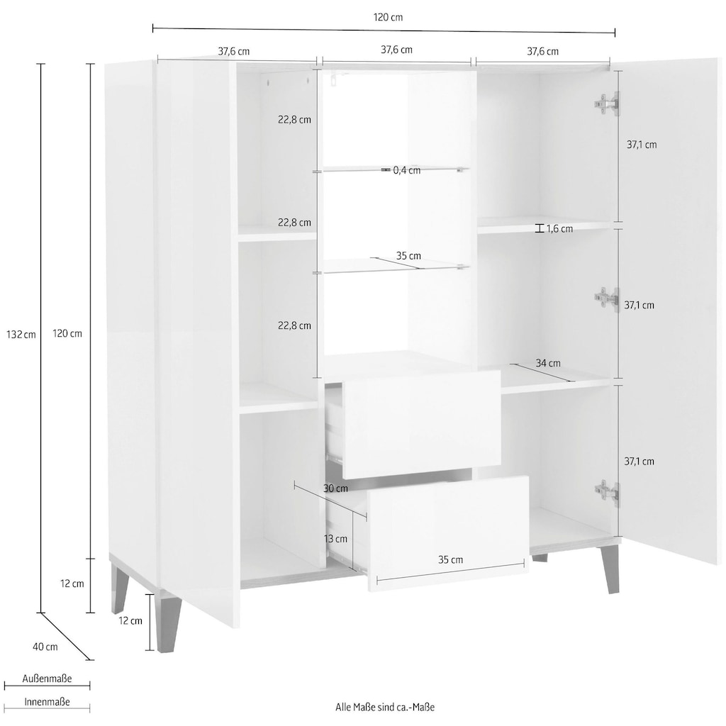 INOSIGN Highboard »sunrise«