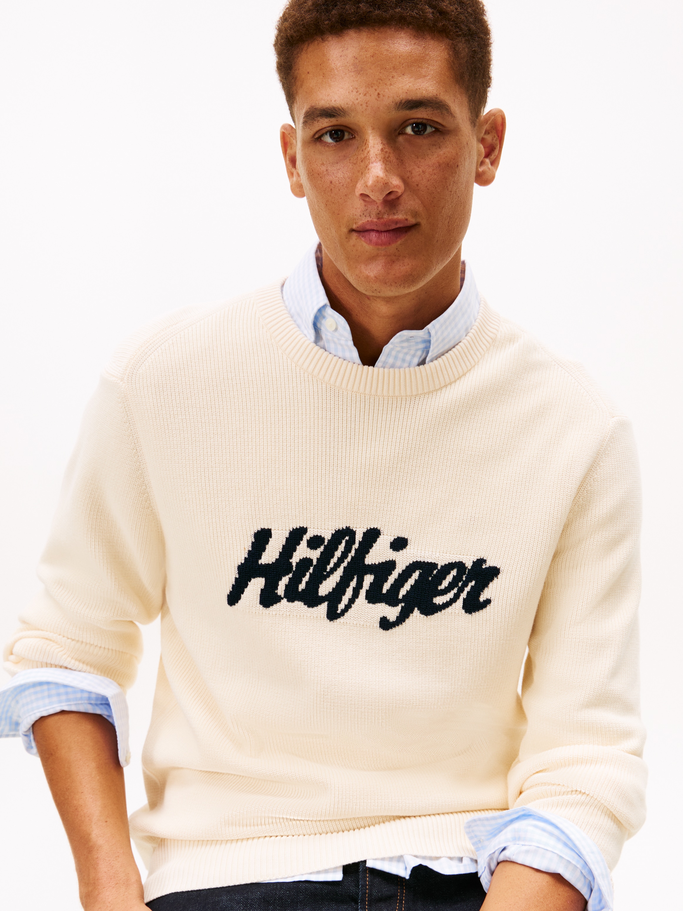 Tommy Hilfiger Rundhalspullover »SEASONAL GRAPHIC COTTON«