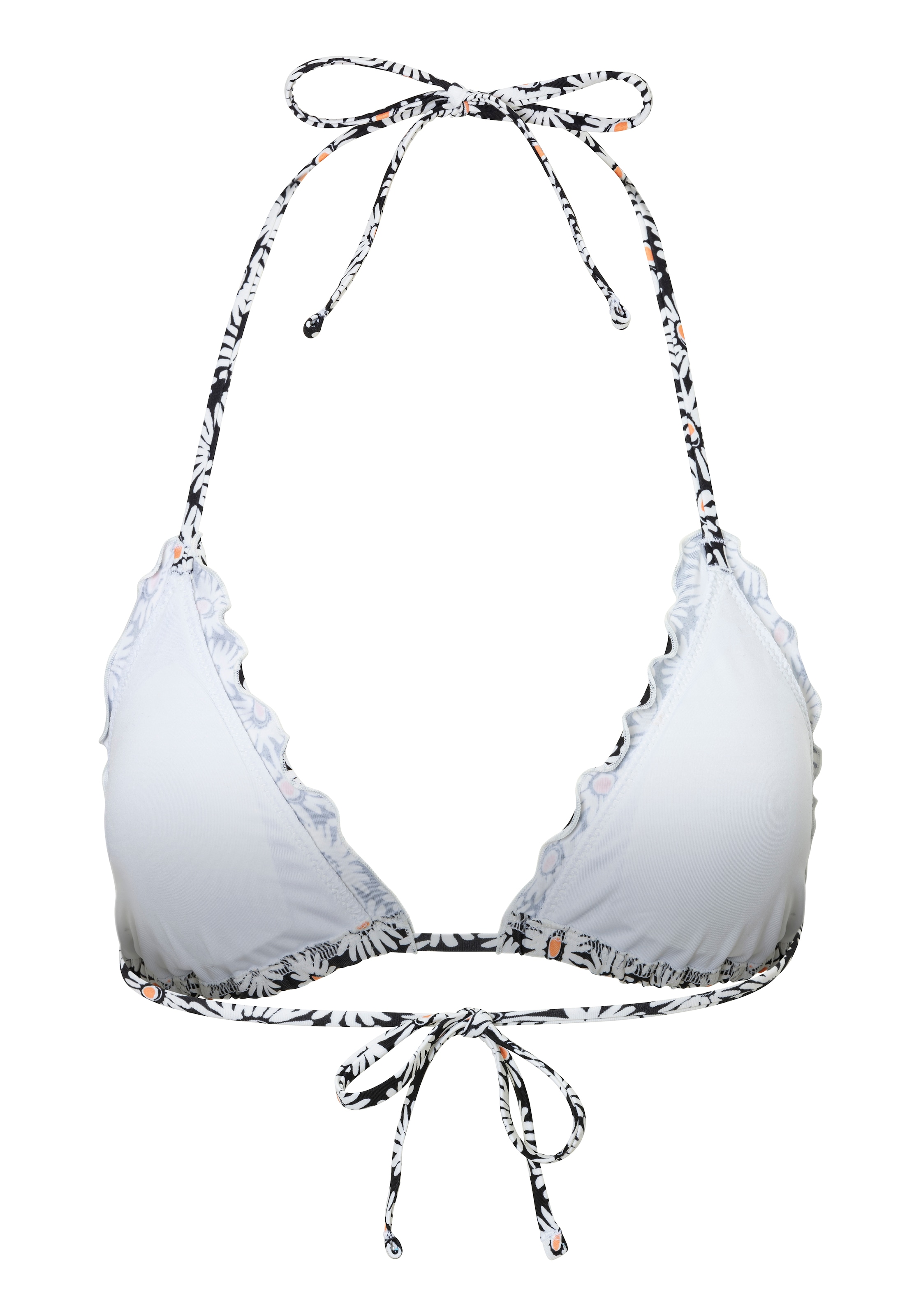 HUGO Underwear Triangel-Bikini-Top »RUFFLE T«, (1 St.), Neckholder-Bikinitop mit Rüschenrand