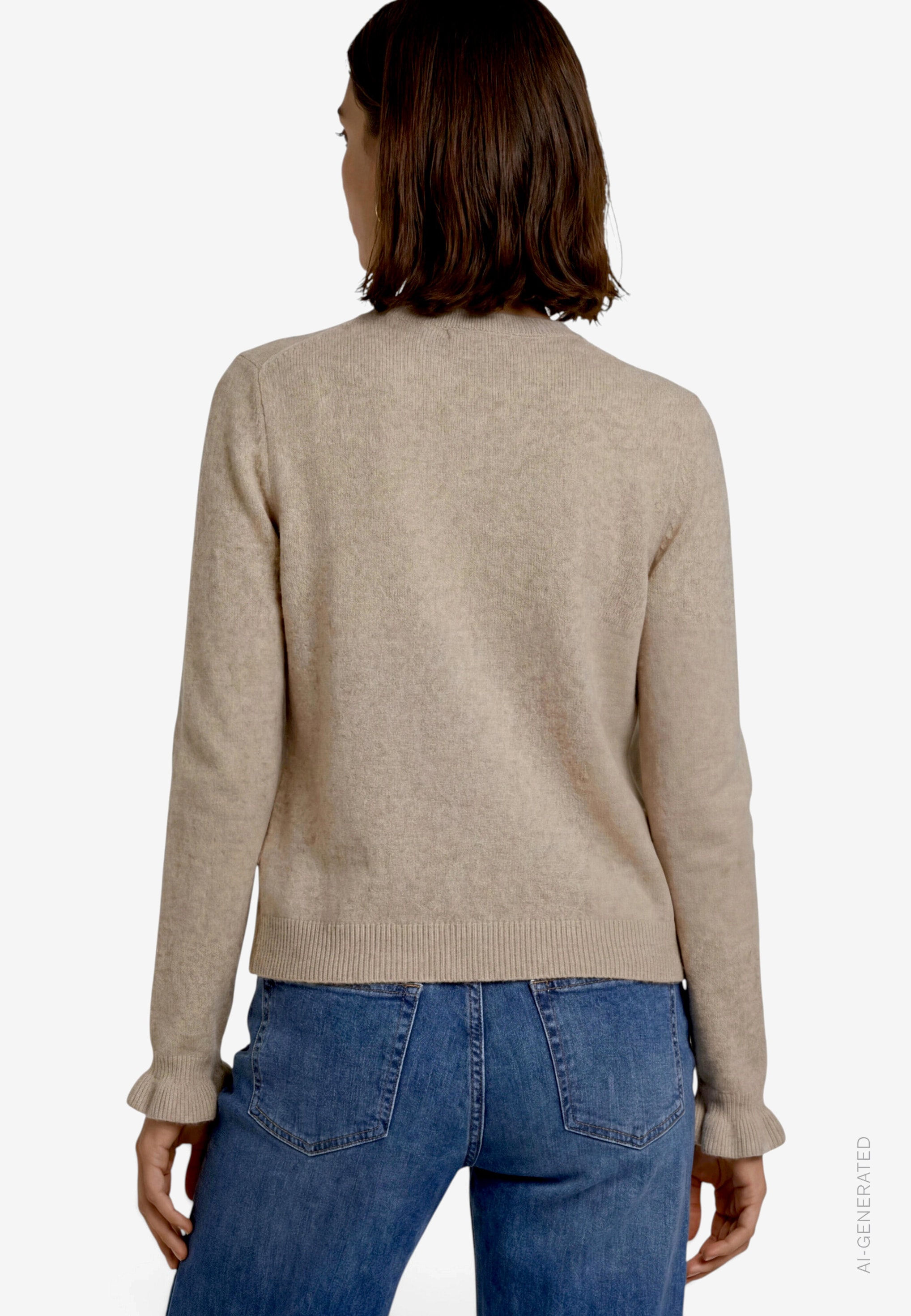 Zero Cardigan Strickjacke mit Rüschen