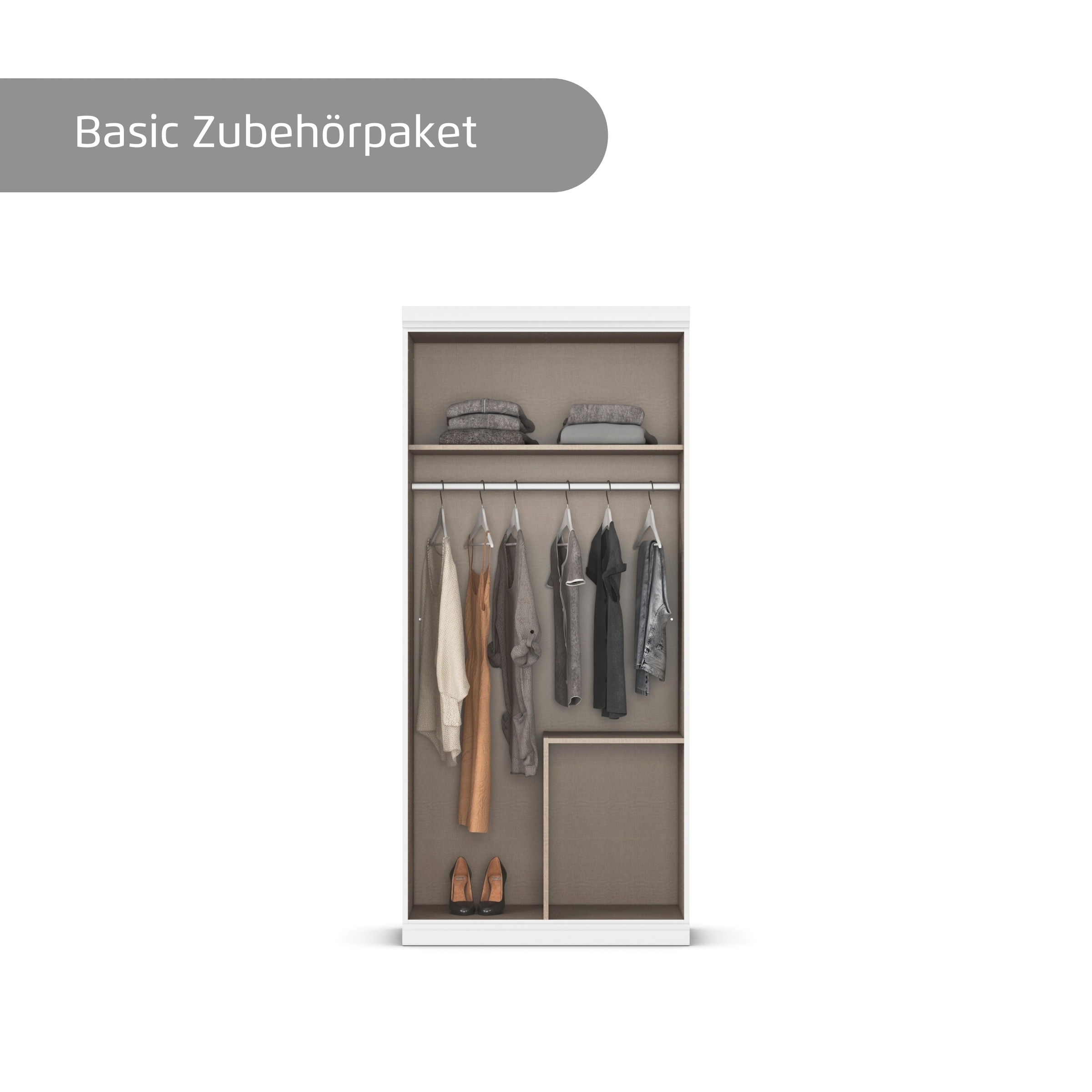 rauch Kleiderschrank »Marlene«, (in 3 verschiedenen Ausstattungen BASIC/CLASSIC/PREMIUM), in 3 Breiten 91/136/181 cm im Landhaus-Stil MADE IN GERMANY