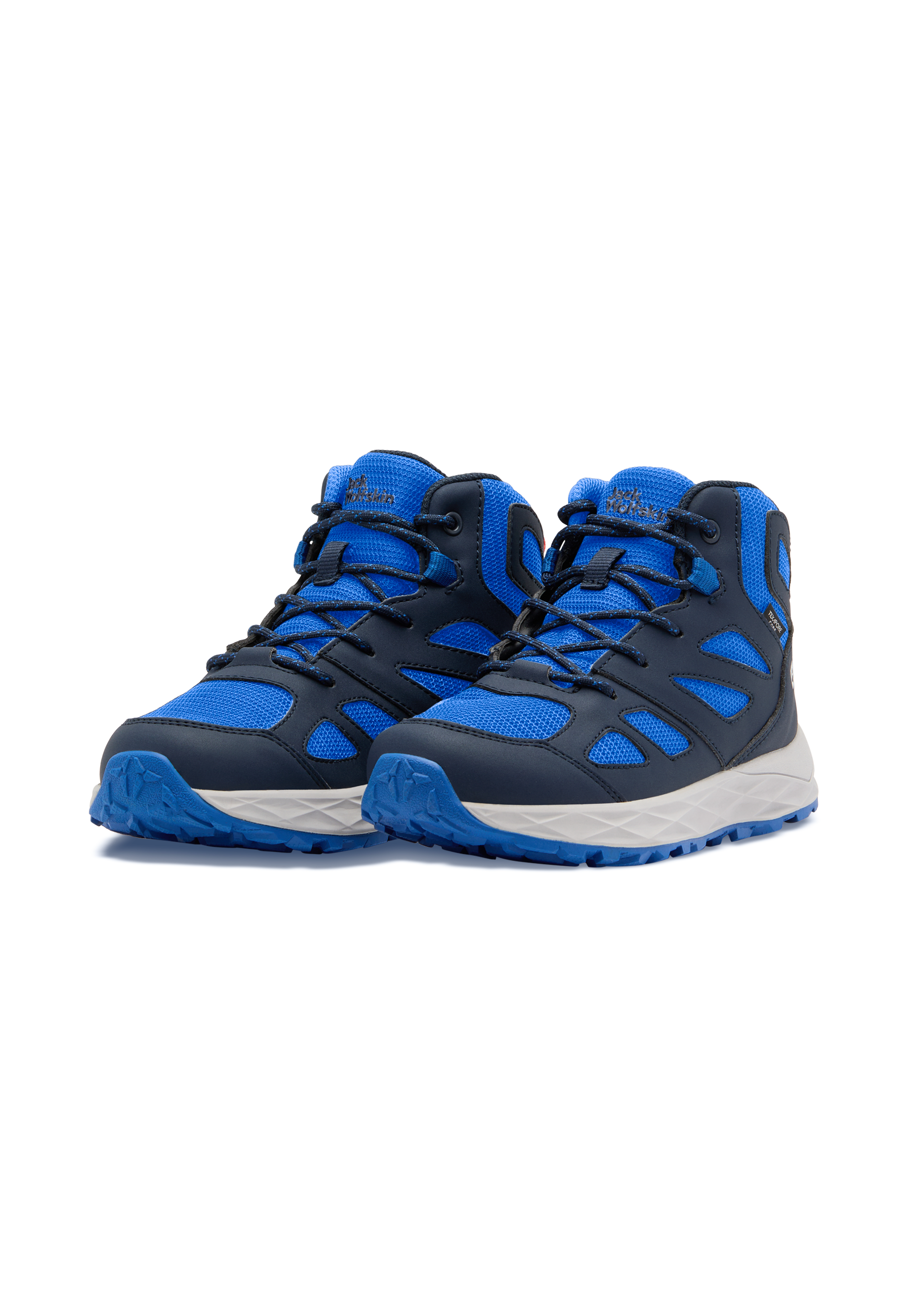 Jack Wolfskin Mädchen Wanderschuh »WOODLAND 2 TEXAPORE MID K« Wasserdicht in blau, Größe 39