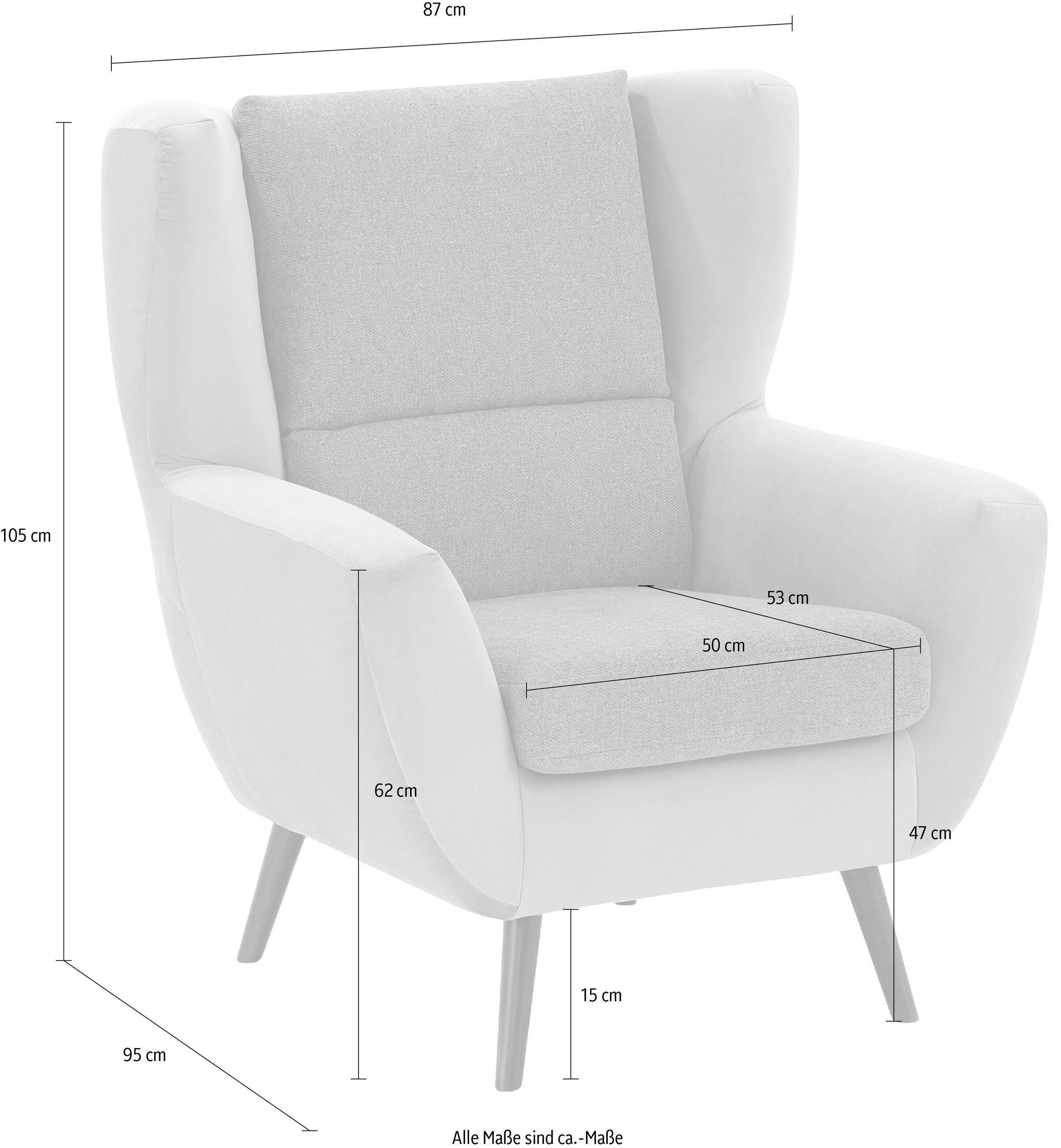 Home affaire Sessel »Forli«, auch in NaturLEDER®