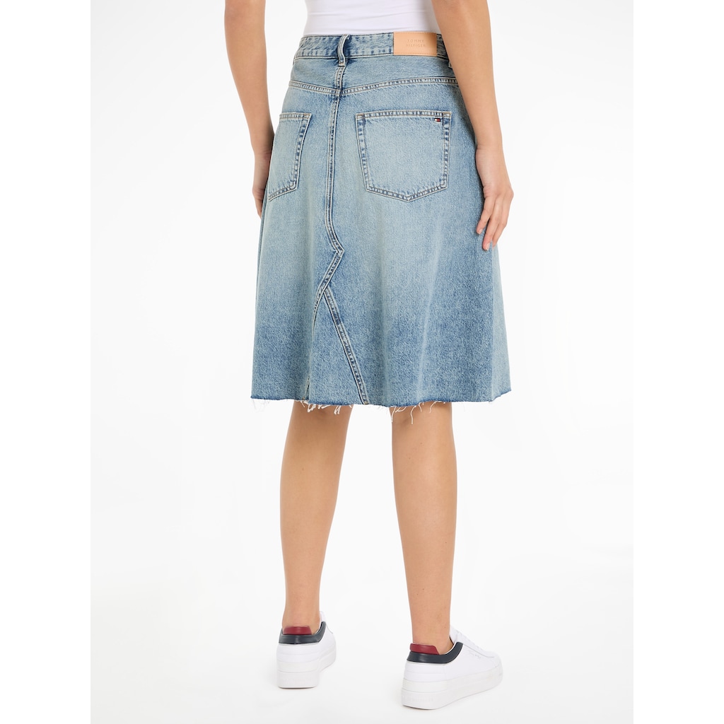 Tommy Hilfiger Jeansrock »DNM RW RELAXED SKIRT MIO WRN«