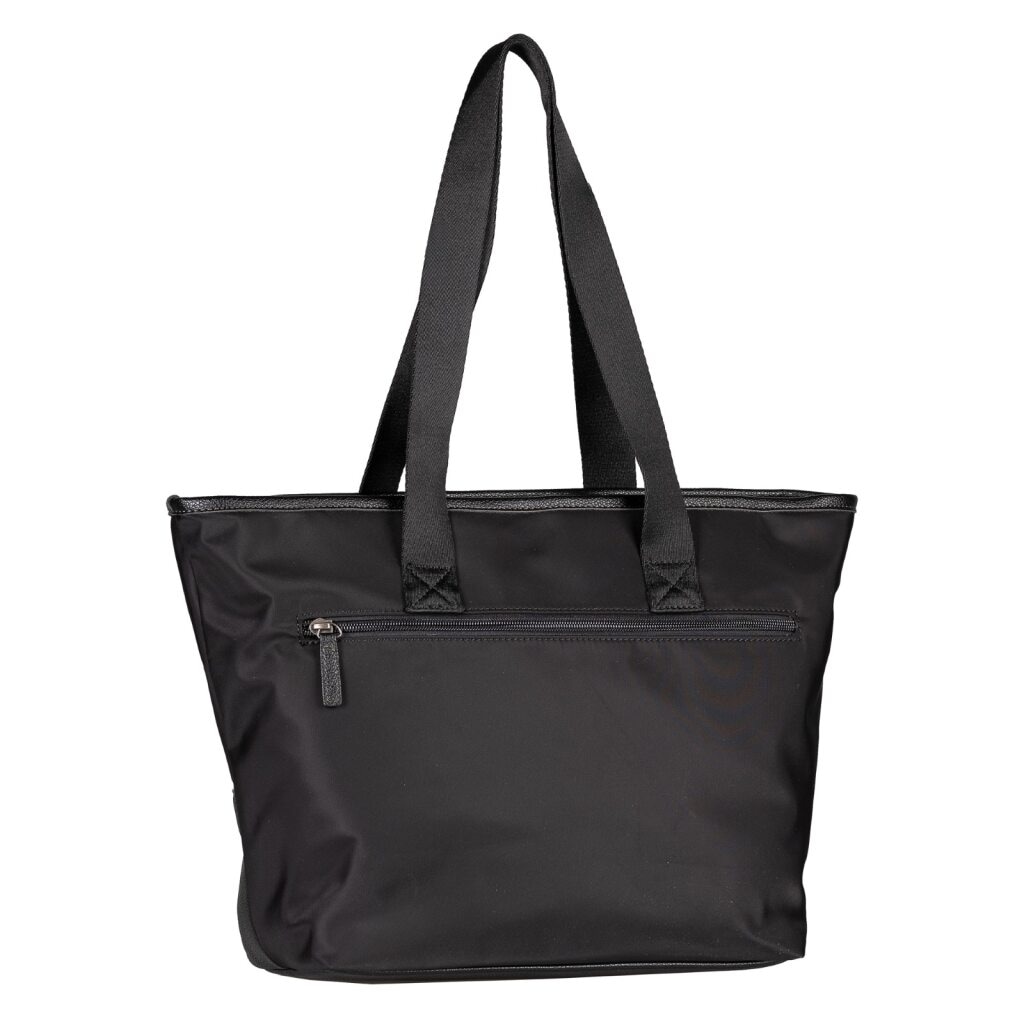 TOM TAILOR Shopper »Viene« fein genarbtes Lederimitat trifft auf leichtes Nylon mit feinem Logo