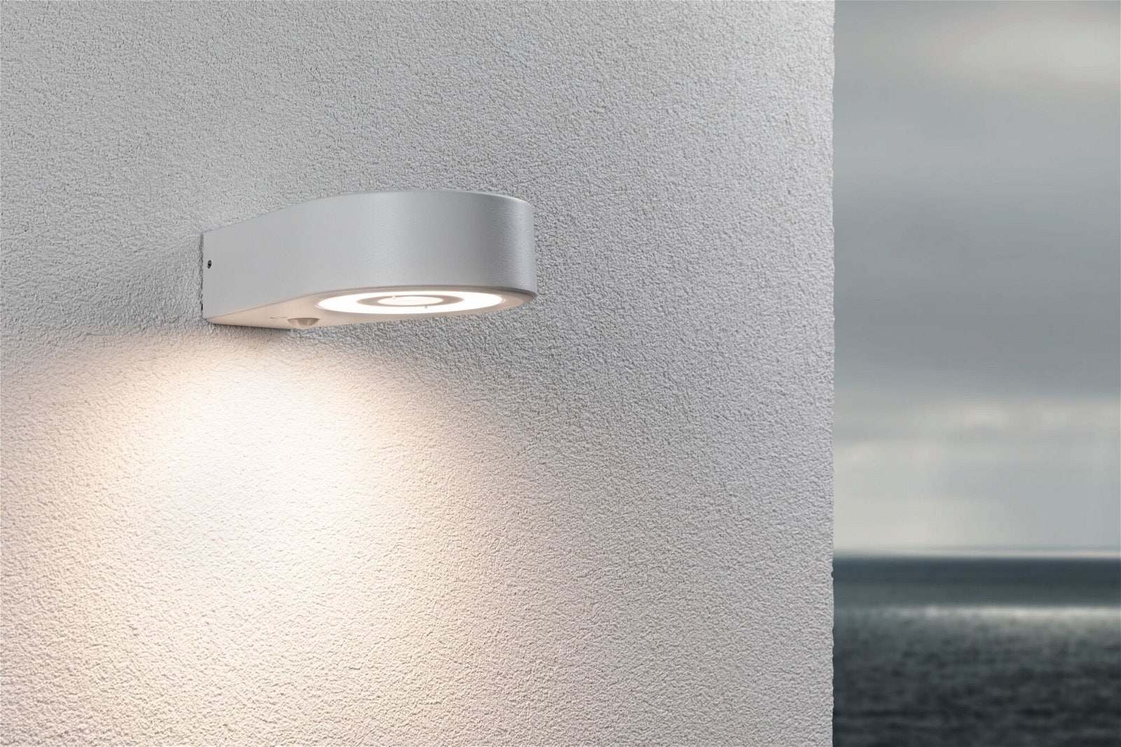 Paulmann LED Außen-Wandleuchte »Silma IP44 65x186mm 3000K 5,5 / 1x0,7W 600lm 230V Aluminium«, 1 flammig, Bewegungsmelder