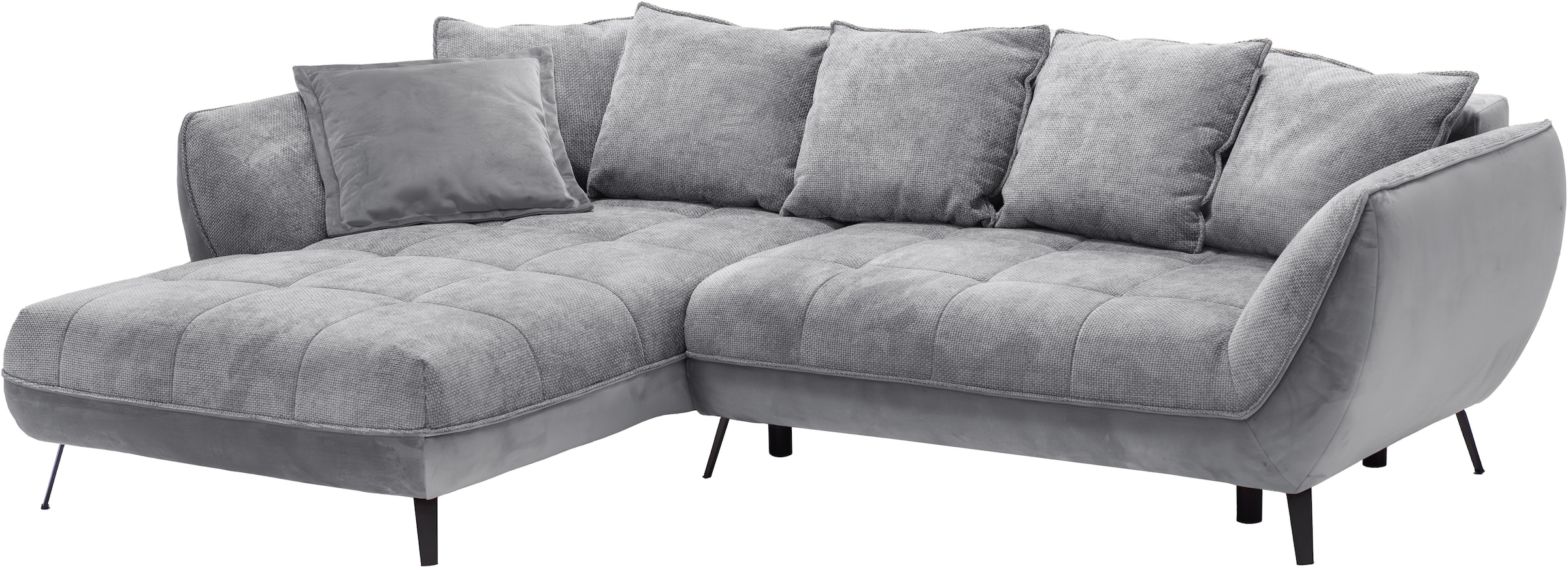 exxpo - sofa fashion Ecksofa »Midway mit einfacher Easy-Lift-Bettfunktion, bequem und modern«, inkl. Bettfunktion und praktischem Bettkasten, L-Form