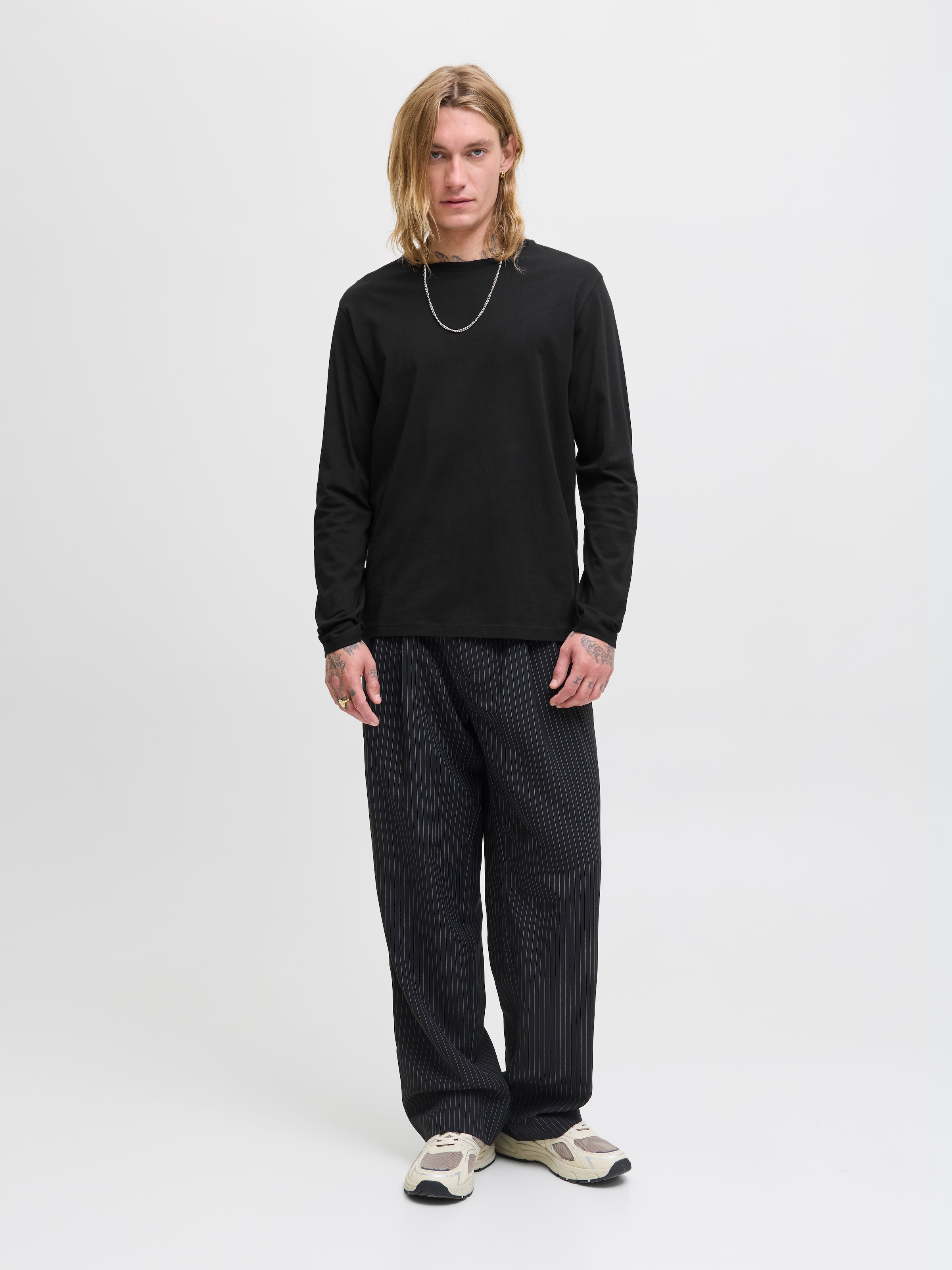 Jack & Jones Rundhalsshirt »JJEORGANIC BASIC TEE LS O-NECK NOOS«