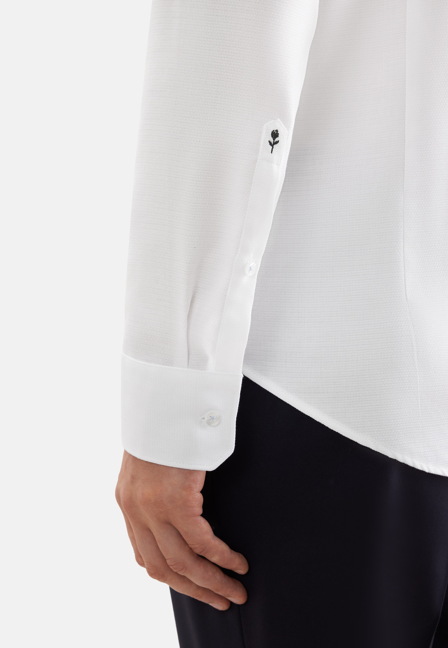 seidensticker Businesshemd »Schwarze Rose« X-Slim 1/1 Kentkragen Struktur