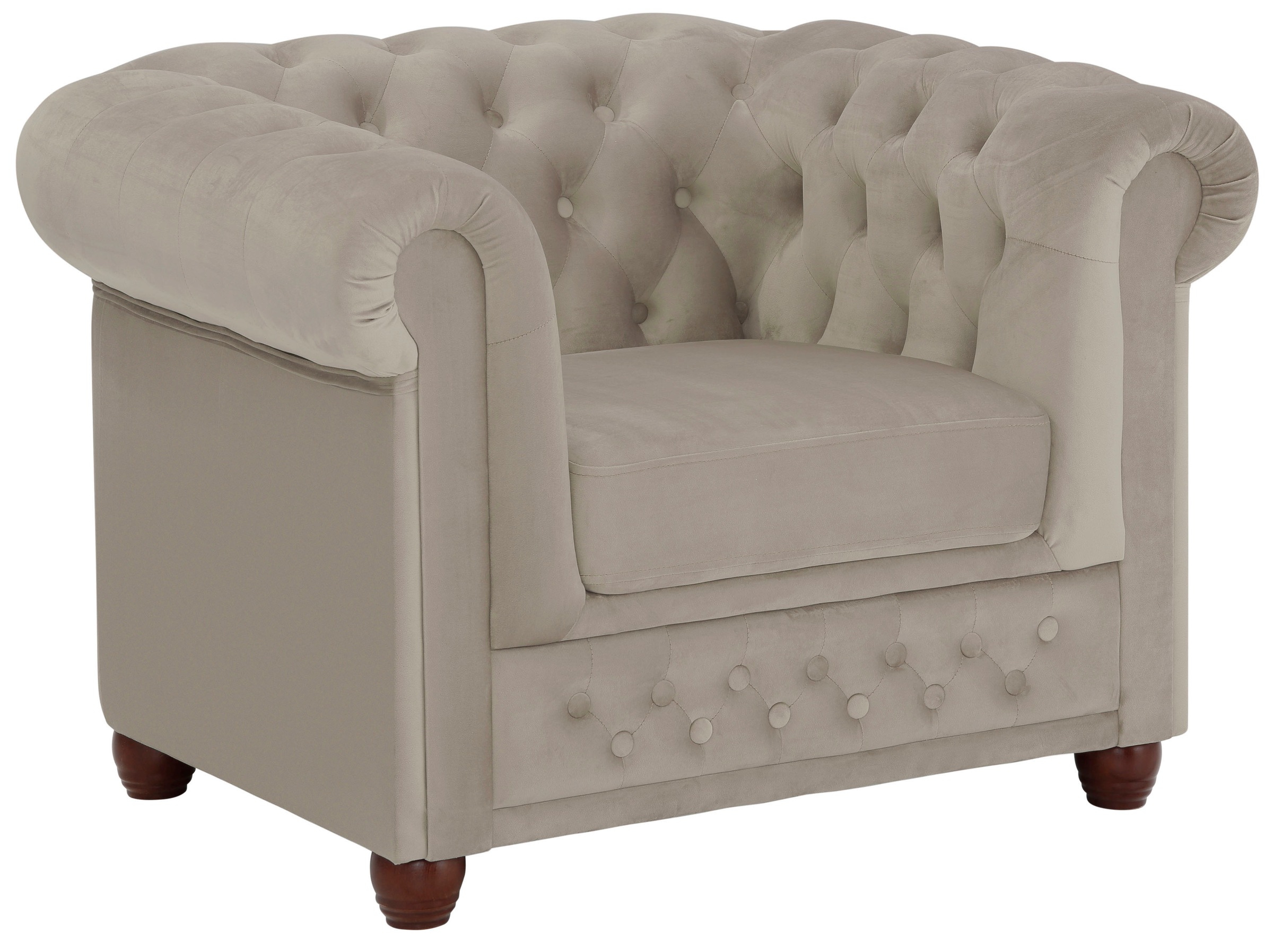 Home affaire Chesterfield-Sessel »New Castle«, hochwertige Knopfheftung, B/T/H: 104/86/72 cm