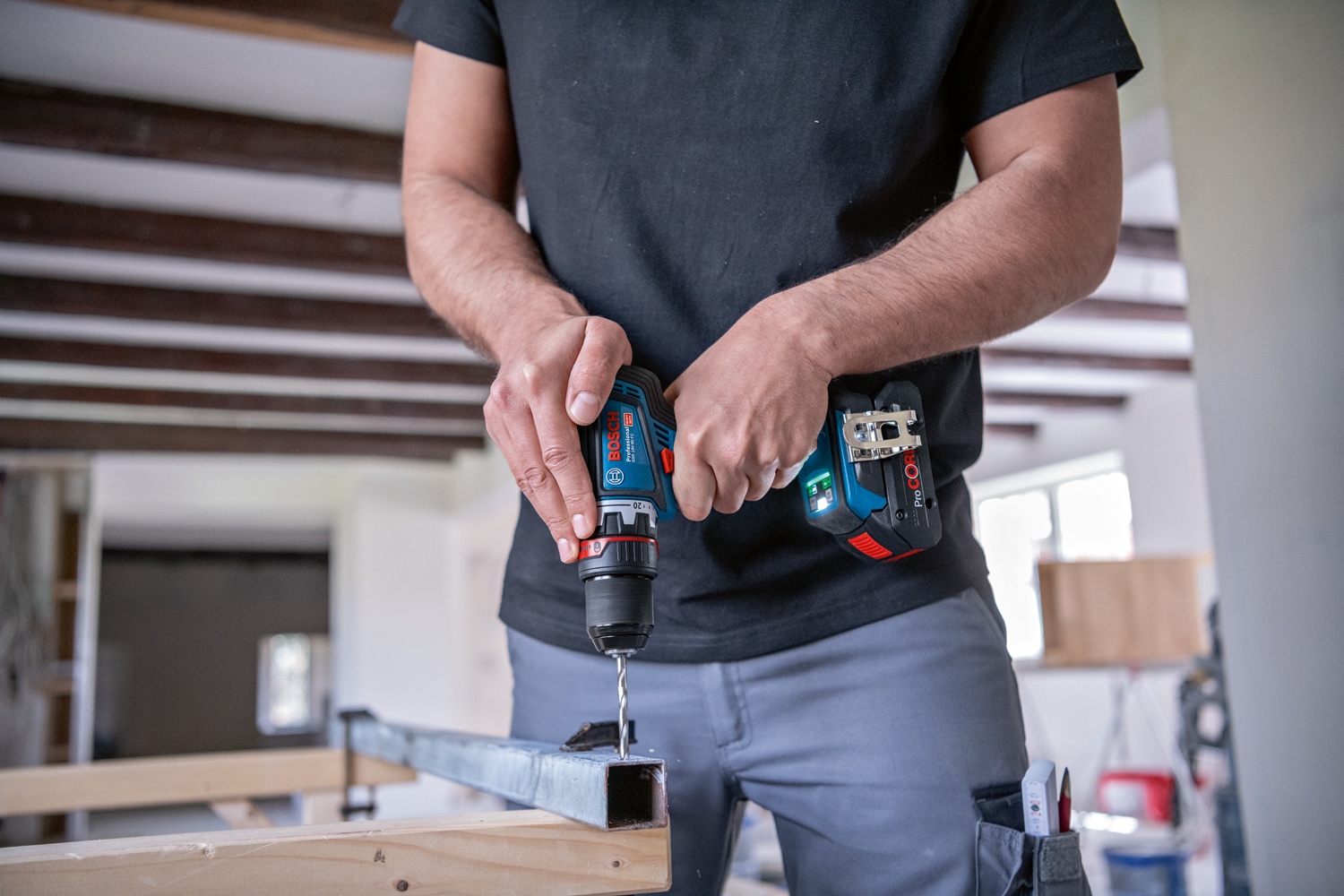 Bosch Professional Akku-Bohrschrauber »»GSR 18V-90 FC««, in L-BOXX 136, ohne Akku, ohne Ladegerät