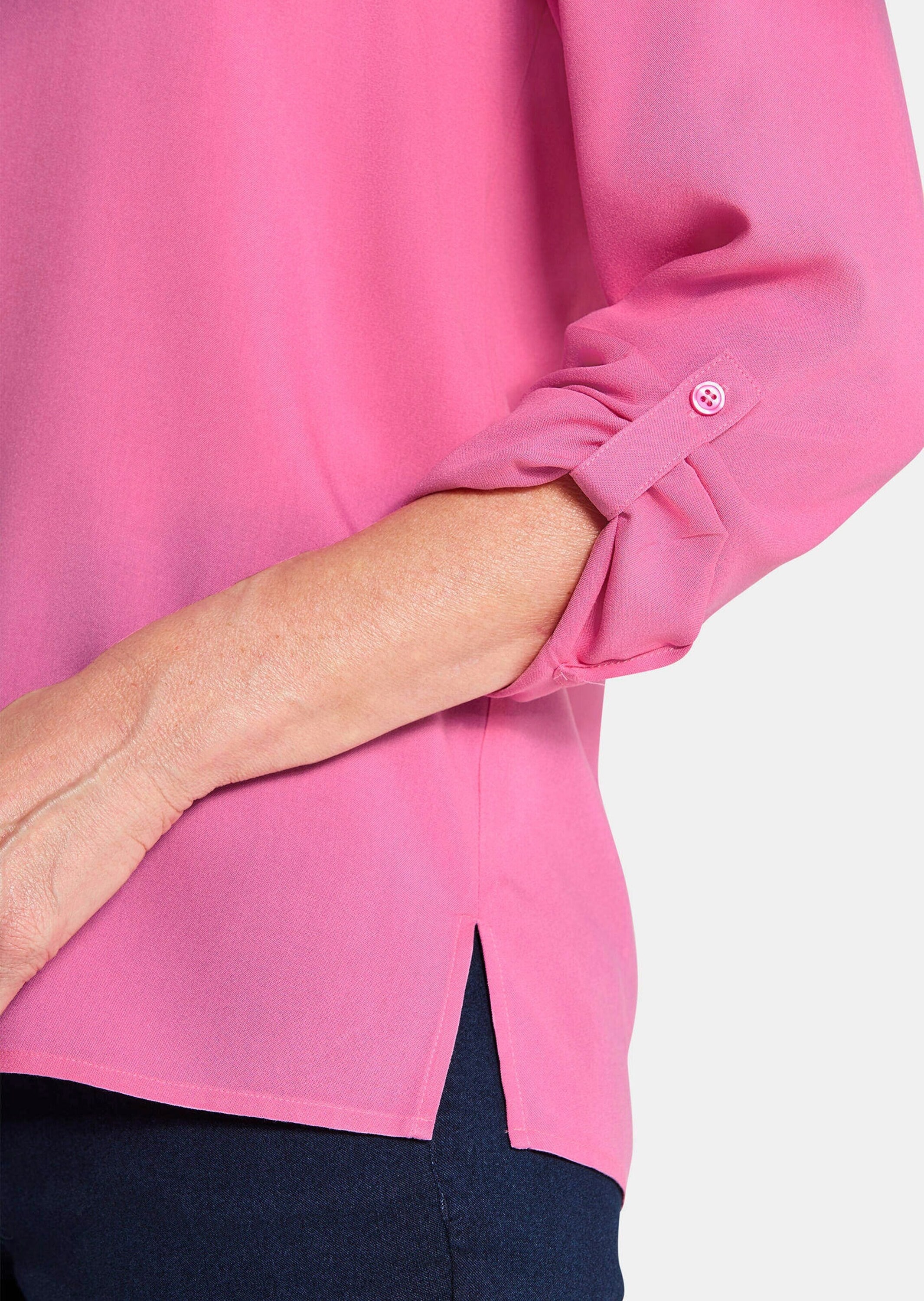 GOLDNER Klassische Bluse »Kurzgröße Schlupfbluse aus reiner Viskose«