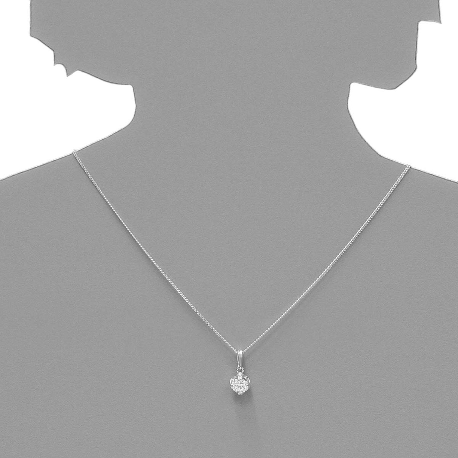 OSTSEE-SCHMUCK Kettenanhänger »- Fridoline - Silber 925/000 - Zirkonia«