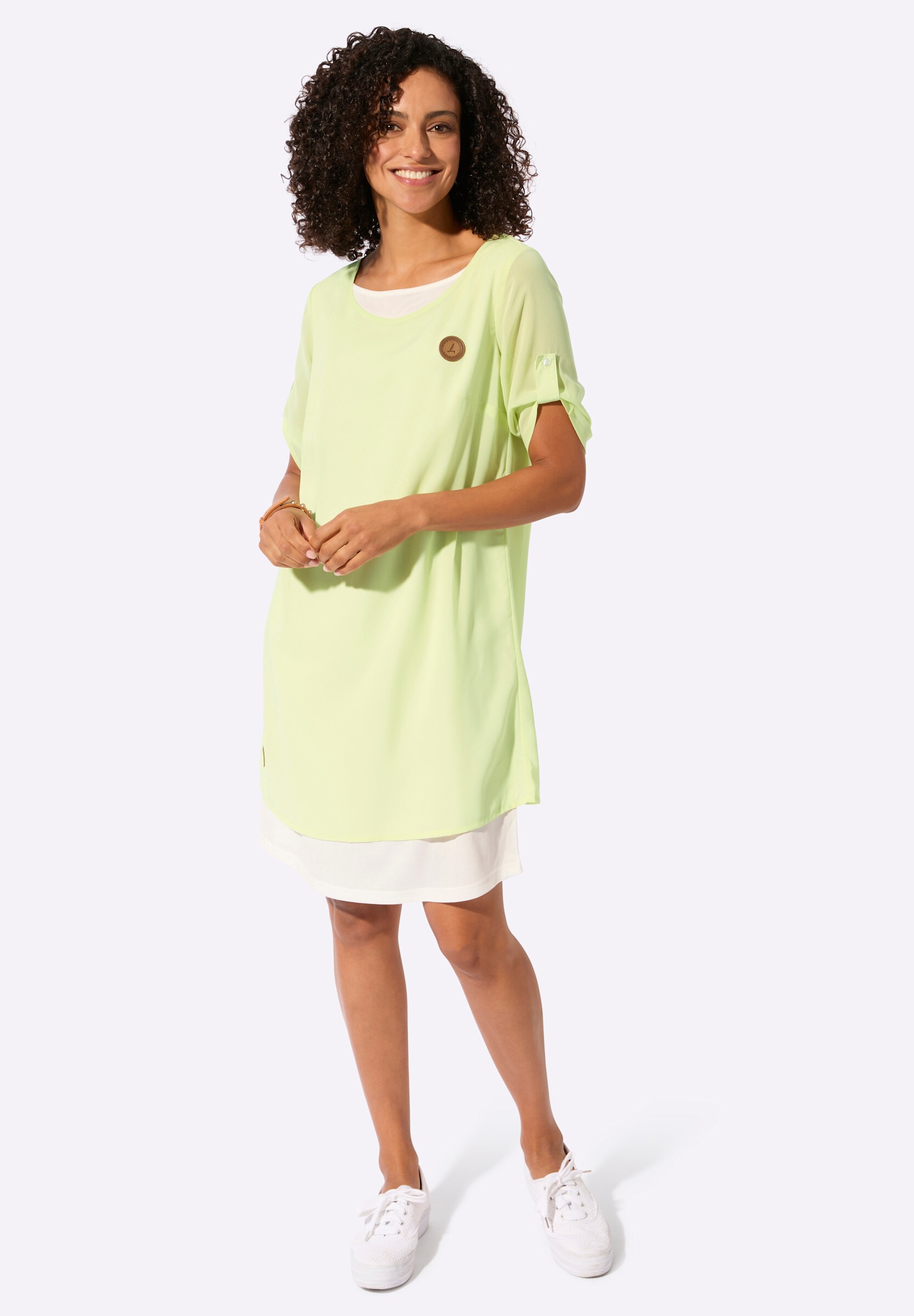 Witt 2-in-1-Kleid »Webkleid Webkleid in pflegeleichter Qualität« Ohne Taschen