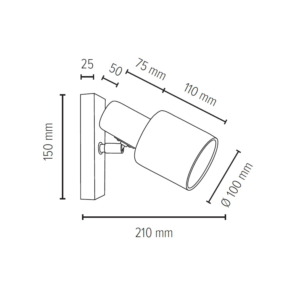 SPOT Light Deckenleuchte »TREEHOUSE«, 1 flammig, Leuchtmittel E27 | ohne Leuchtmittel, Naturprodukt aus Eichenholz, Mit flexiblem Spotkopf, Schirm aus Stoff