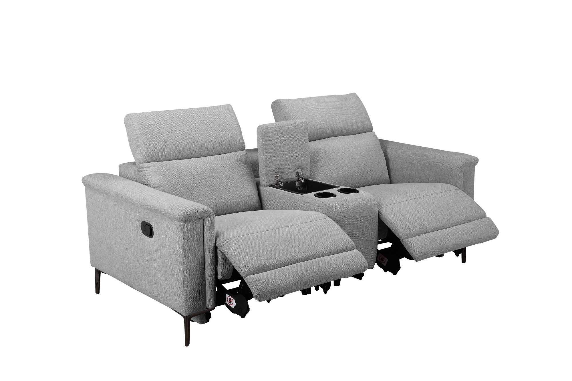 Places of Style 2-Sitzer »Lund, 2er-Kinosofa, TV-Sessel, Multimedia-Sofa, USB-A,«, m. elektrischer o. manueller Relaxfunktion, Getränkehalter u. Staufach