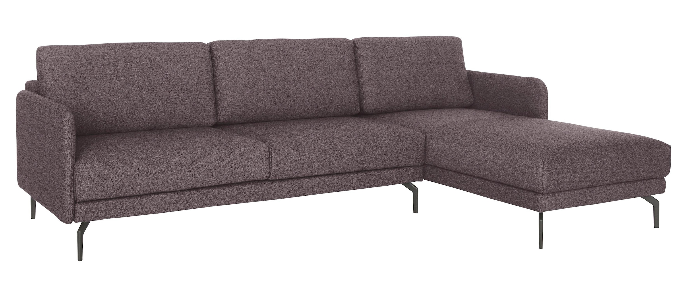 Creation BY ROLF BENZ Ecksofa »CR.450, Designecksofa, Polsterecke, L-Form«, Armlehne sehr schmal, Breite 234 cm, Alugussfüße in umbragrau