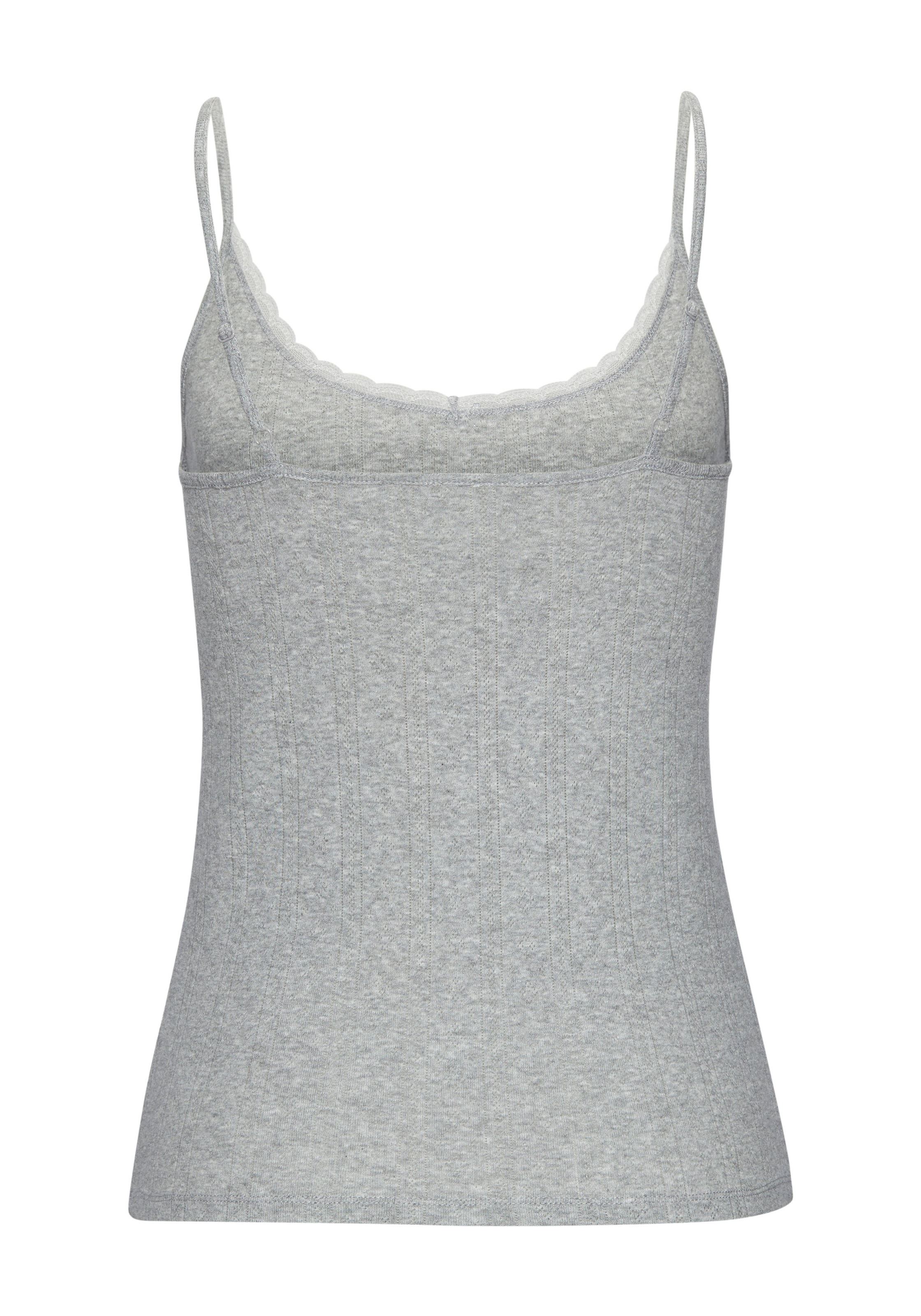 Vivance Unterhemd 2er-Pack,  aus weichem Pointelle-Strick mit Spitze