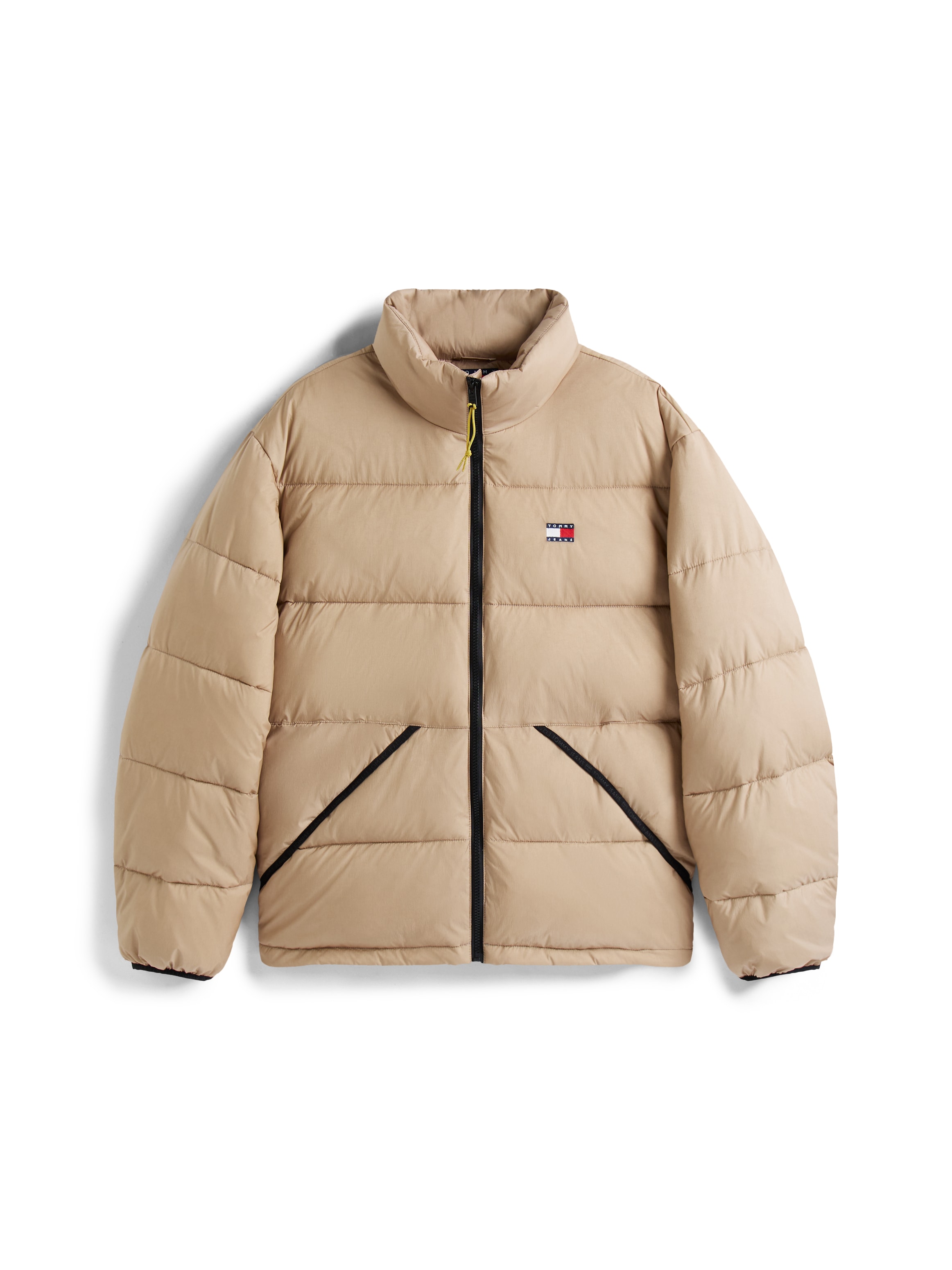 Tommy Jeans Steppjacke »VAIL PUFFER« ohne Kapuze Winterjacke Pufferjacket Regular fit mit Rundhalsausschnitt