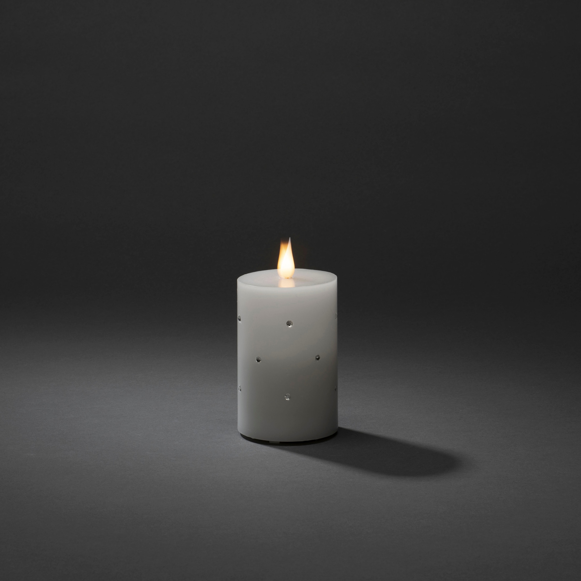 KONSTSMIDE LED-Kerze »LED Echtwachskerze, 1 warm weiße Diode,  batteriebetrieben«, 4/8h Timer, 3D-Flamme kaufen im OTTO Online Shop