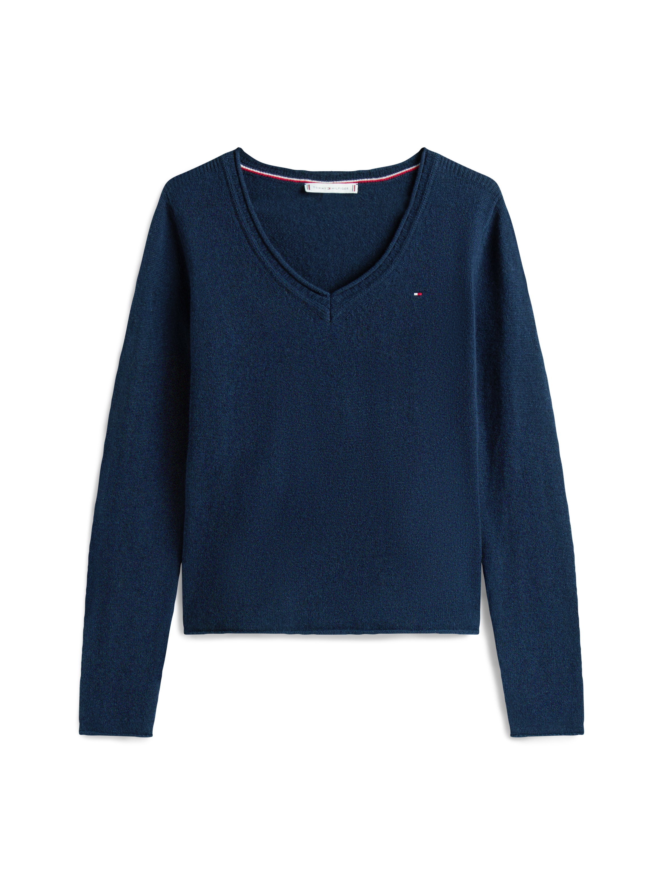 Tommy Hilfiger Strickpullover »SOFT WOOL V-NK SWEATER« aus reiner Wolle