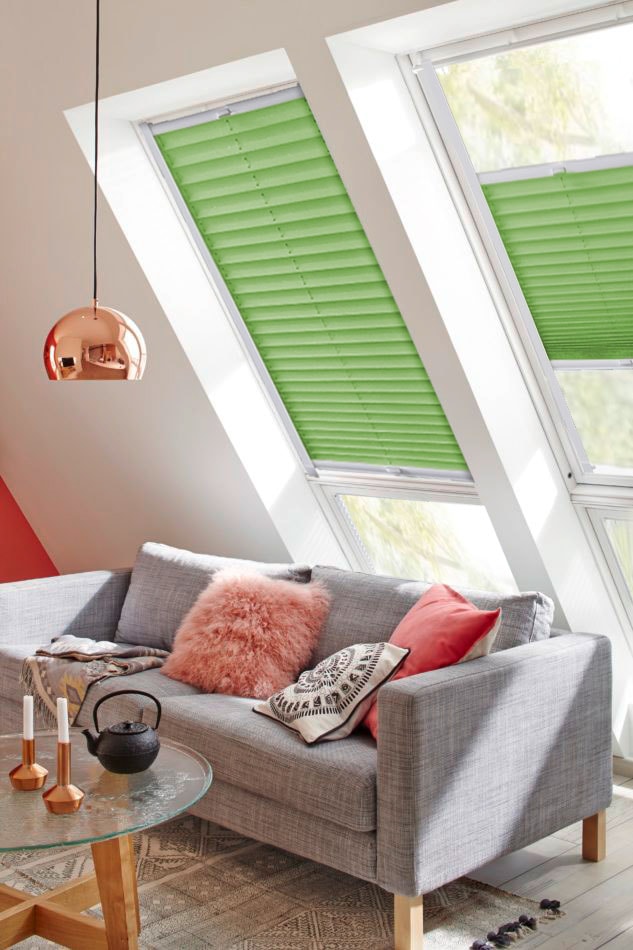 sunlines Dachfensterplissee »Classic Style Crepe«, verspannt, Führungsschienen mit kaufen OTTO bei Lichtschutz