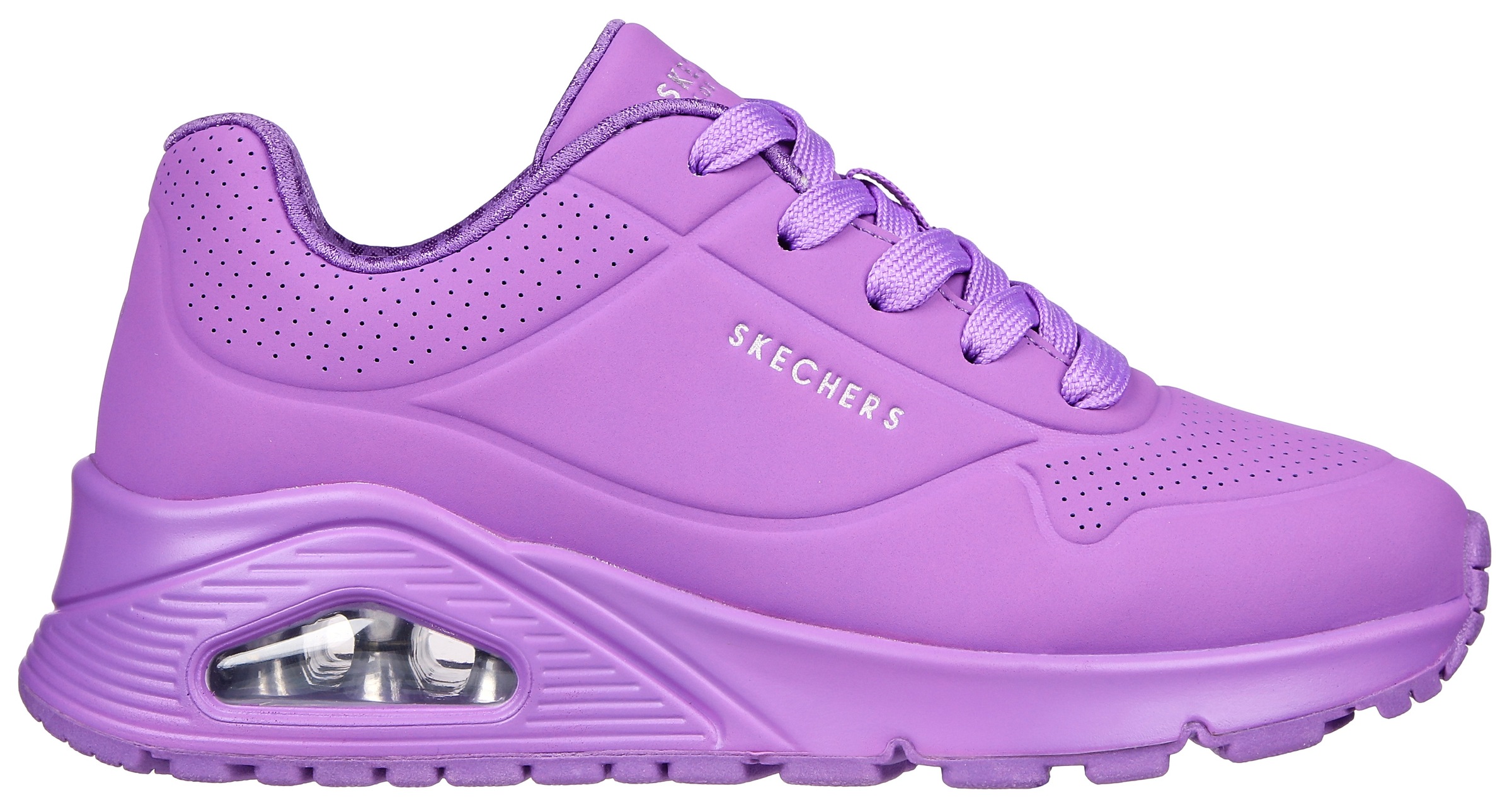 Skechers Kids Plateausneaker »UNO GEN1 - NEON GLOW«, Keilsneaker, Schnürschuh, Sneaker mit Neon Glow