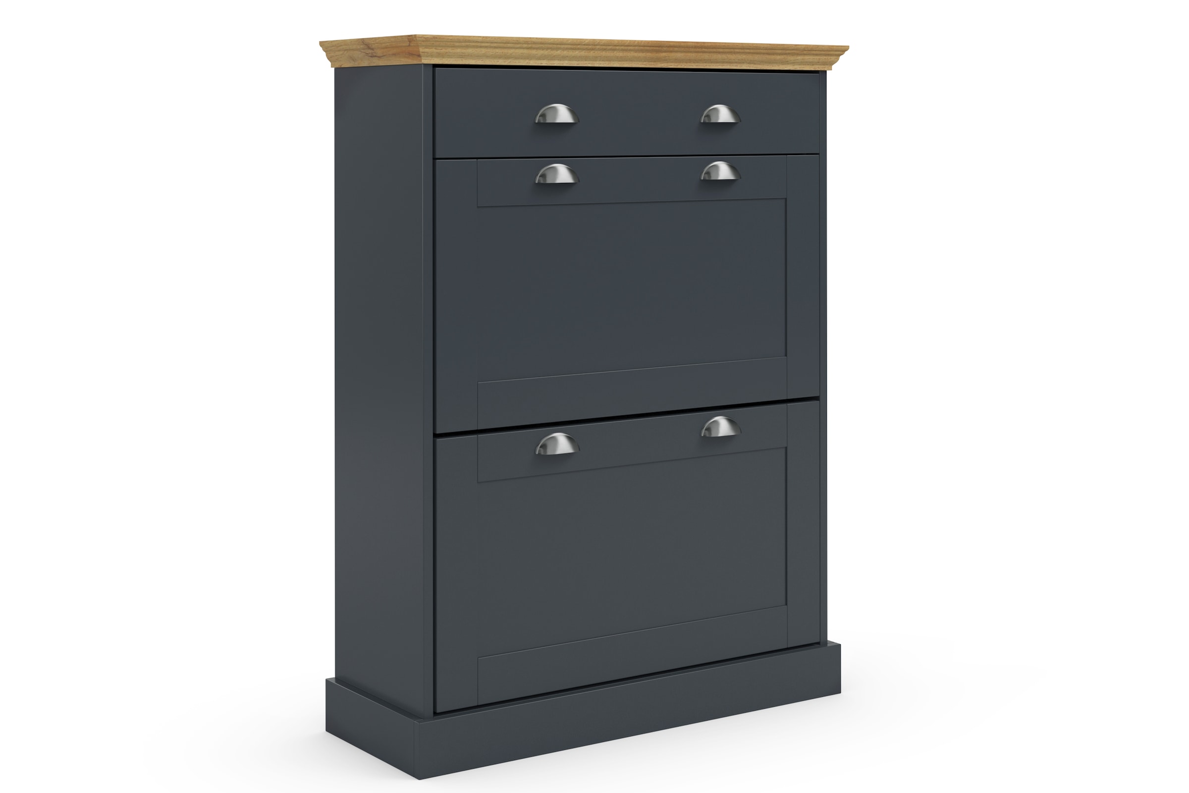 OTTO home Schuhschrank "Motala" mit 2 Klappen u. 1 Schublade, Platz für 12-14 paar Schuhe, Höhe 105 cm