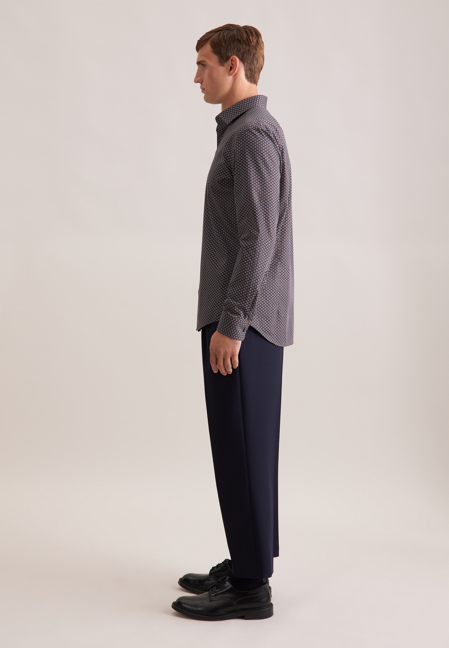 seidensticker Businesshemd »Schwarze Rose« Slim 1/1 Kentkragen Druck