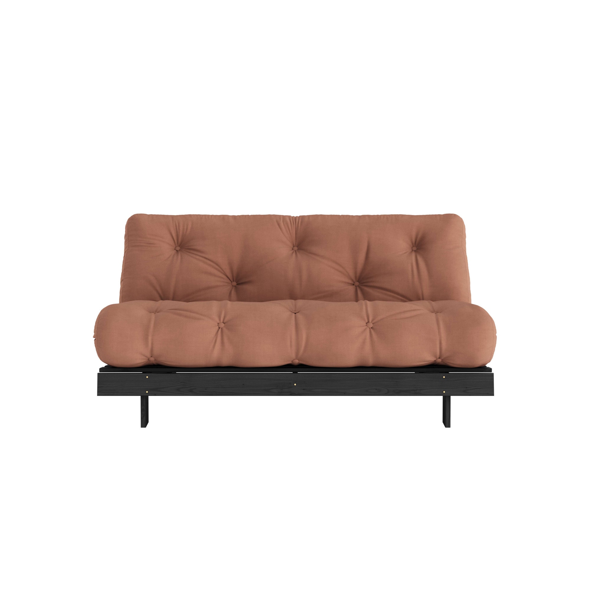 Karup Design Daybett »Daybett Roots Schlafsofa – Gästebett & Sofa aus FSC -Kiefer« Inkl. Futonmatratze in braun, Größe Liegefläche B/L: 160 cm x...
