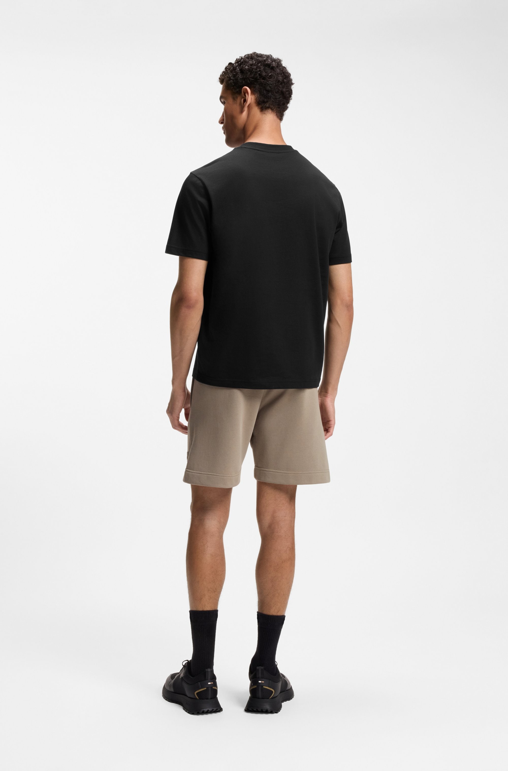 BOSS GREEN T-Shirt »TS Structure« 100% Cotton, Regular Fit, Rundhalsausschnitt
